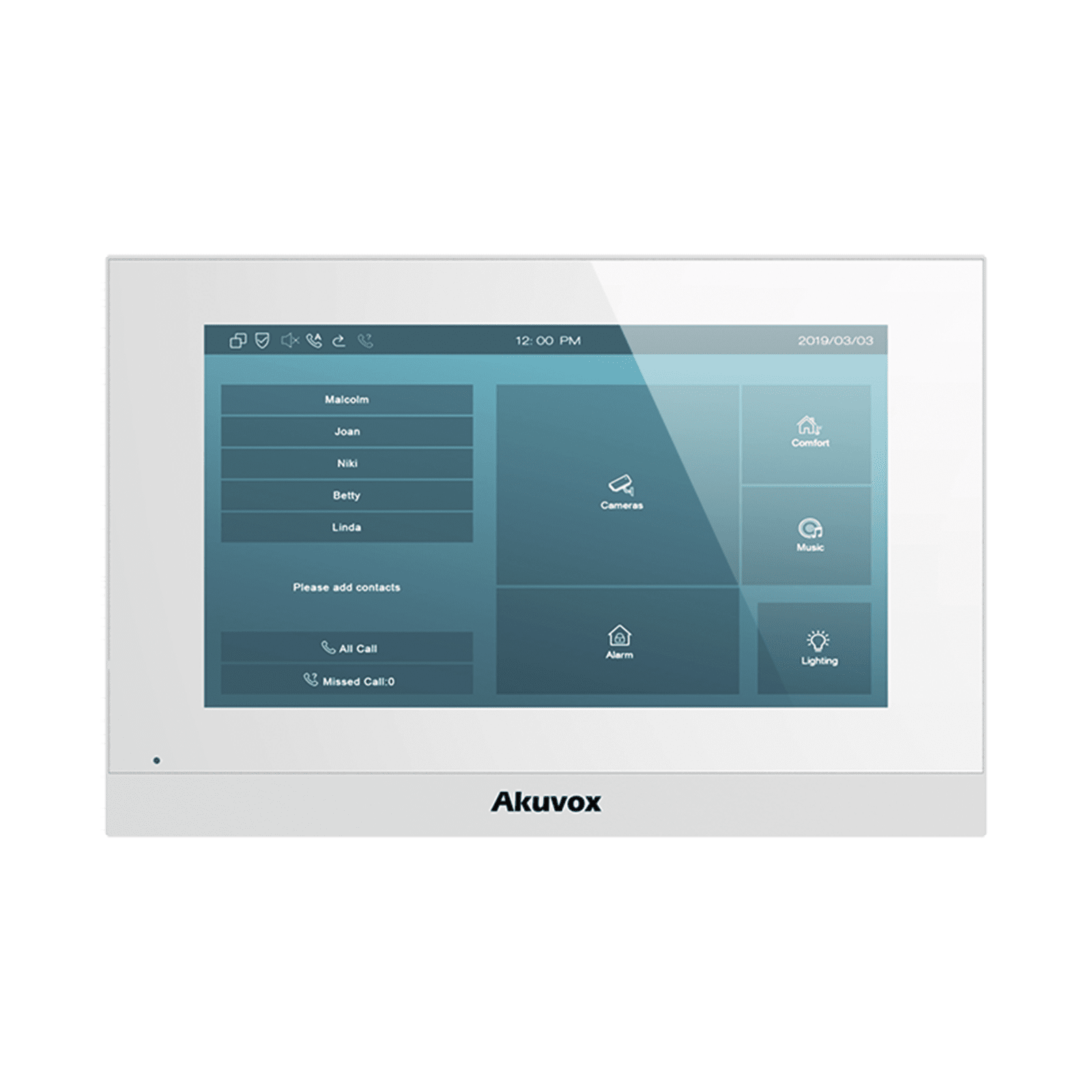 Monitor Linux / Pantalla Touch de 7 Pulgadas / SIP / POE / WIFI / Compatible con Frentes de Calle Akuvox C313W - AKUVOX