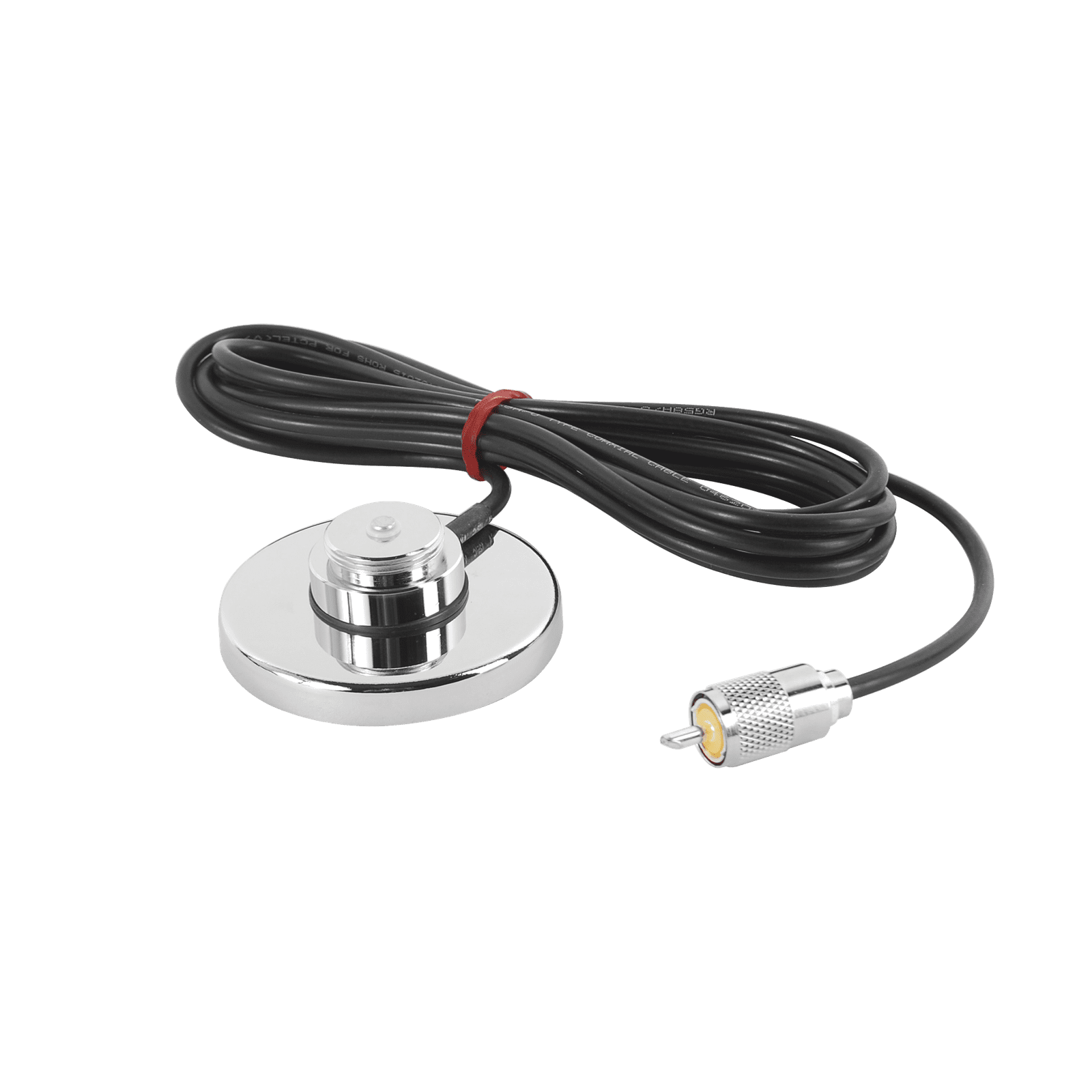 Montaje Magnético para Antenas de 3/4″(NMO), 3.5 m de Cable RG58U y Conector UHF (PL259) Macho. GV2 - PCTEL