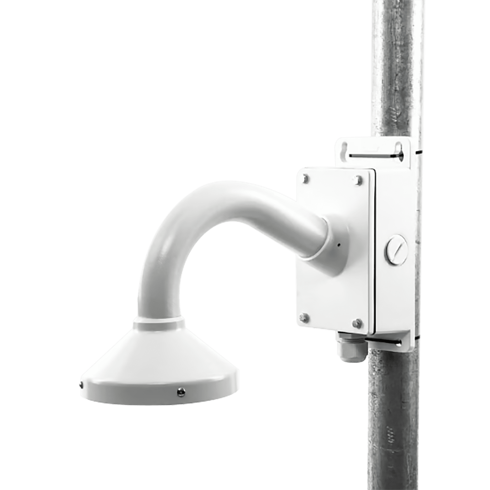 Montaje Universal de Pared con Cuello de Ganso y Caja de Conexiones / Compatible con Cámaras Domo y Bala XGA160C - SYSCOM VIDEO