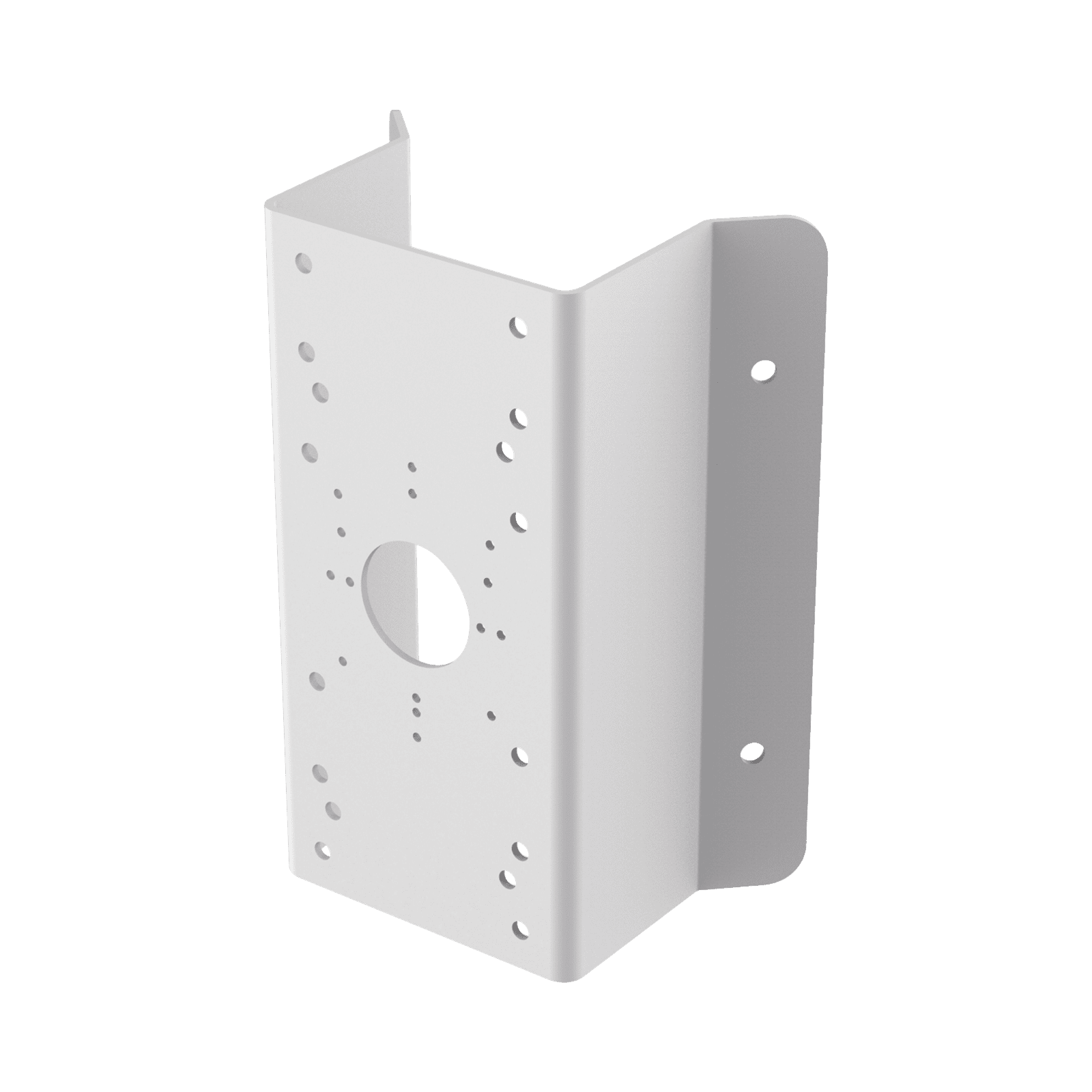 Montaje de Esquina para PTZ TURBOHD o IP / Uso en Exterior / Material de Acero de Carbono / Color Blanco DS-1276ZJ - HIKVISION