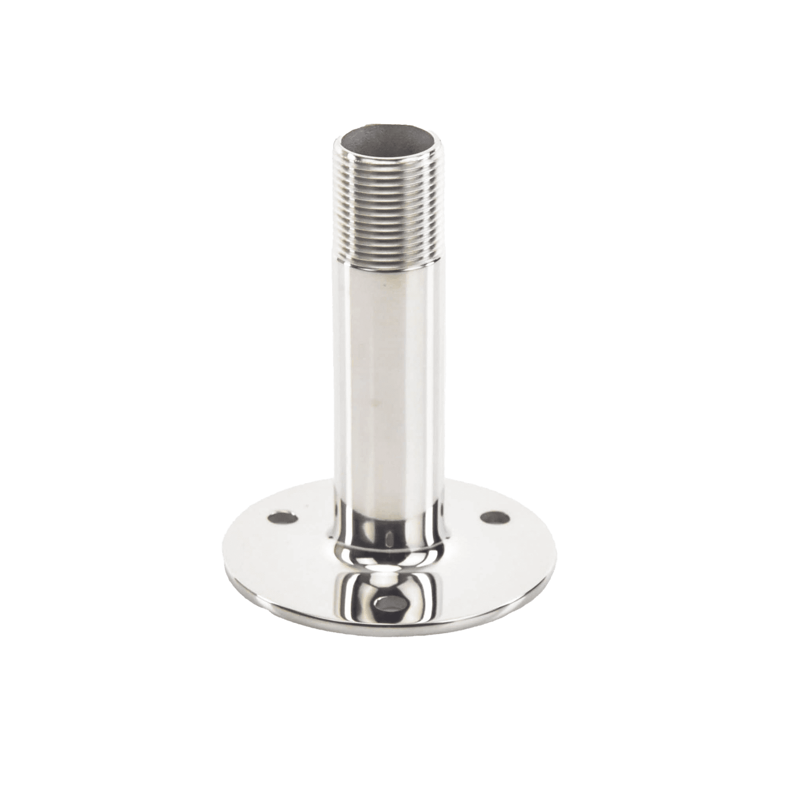 Montaje recto de acero inoxidable de 4 pulgadas de alto y 3 de base. 4365 - SHAKESPEARE