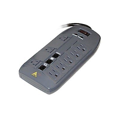 Muliticontacto con Protección Contra Sobretensiones de 8 Salidas de 120 VCA y Telco, Hasta 6 Transformadores, Control de Acceso, Sistemas de Seguridad, Sistemas de Voceo, Trabajo en Casa DTK-8FF - DITEK