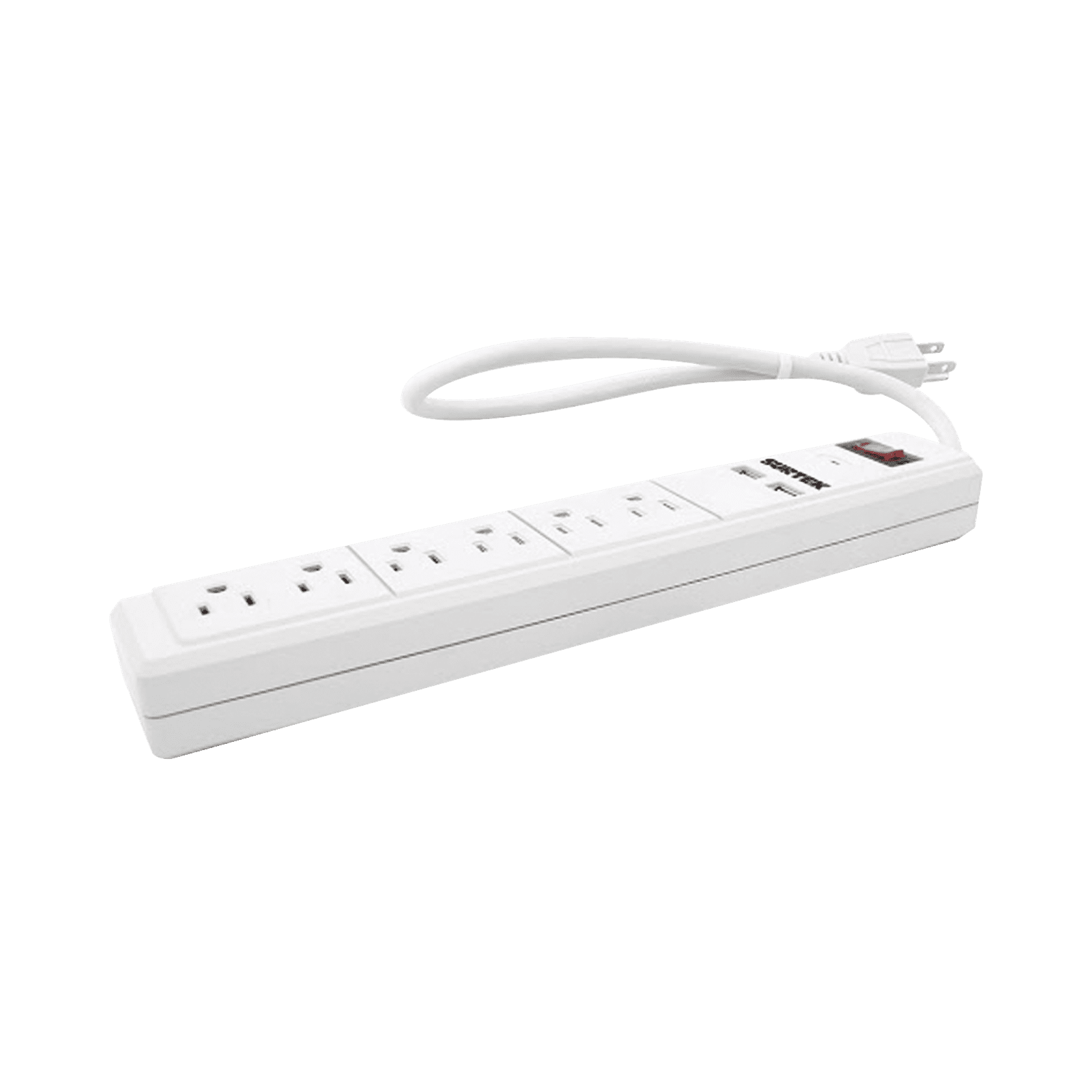 Multicontacto con 6 contactos aterrizados y 2 puertos usb. SYS-136204 - SURTEK