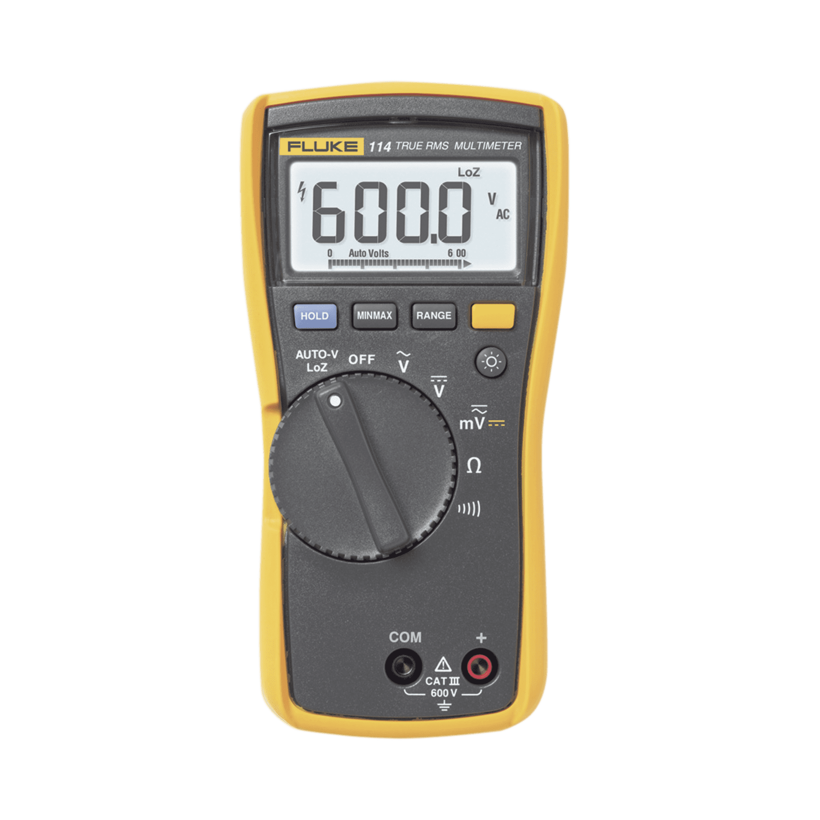 Multímetro Digital Básico para Electricista, Uso con Voltaje Máximo de 600 V y Pantalla LED Retroiluminada FLUKE-114 - FLUKE