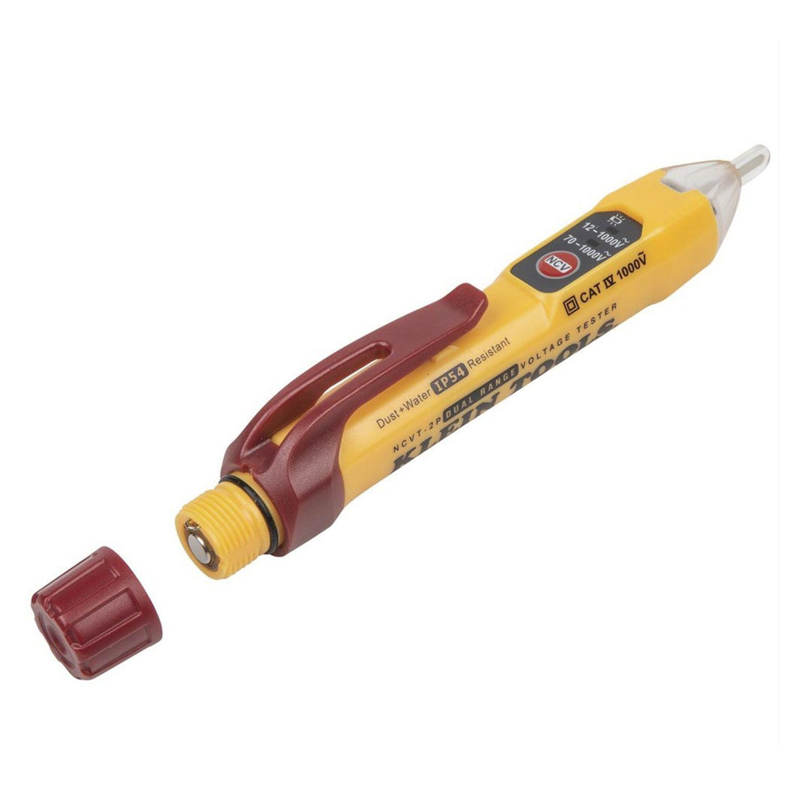 Detector de Voltaje sin Contacto tipo Lápiz, de Doble Rango de 12 a 1000 V CA o de 70 a 1000 V CA. NCVT-2P - KLEIN TOOLS