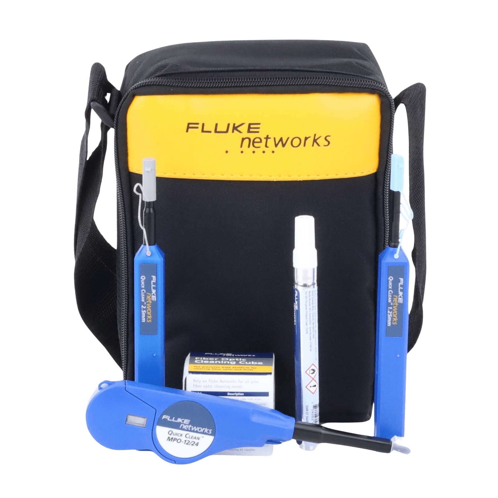 Kit Avanzado de Limpieza de Fibra Óptica, Para 2150 Procesos de Limpieza NFC-KIT-CASE-E - FLUKE NETWORKS