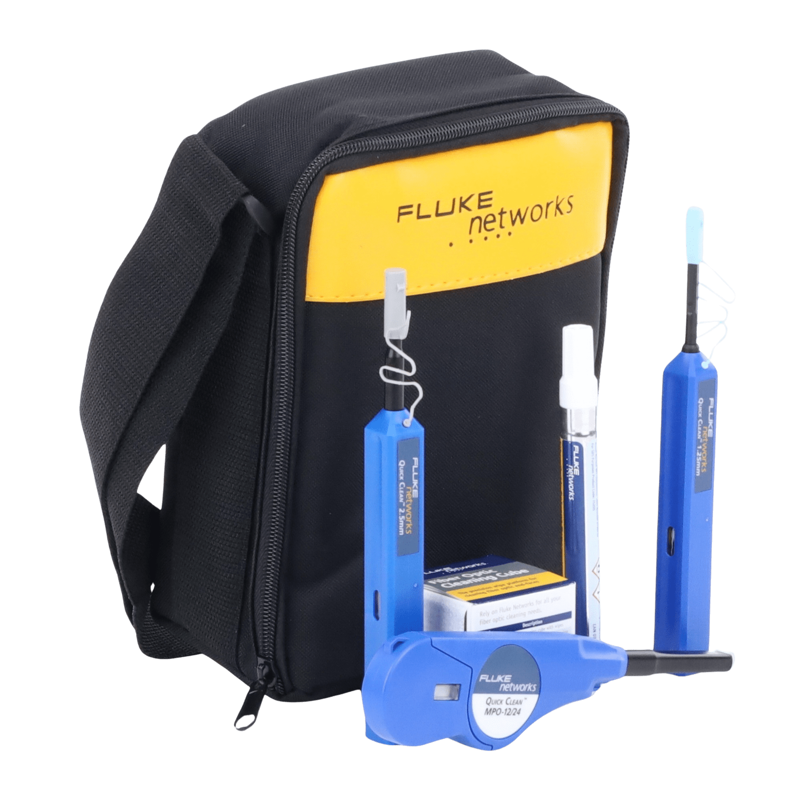 Kit Avanzado de Limpieza de Fibra Óptica, Para 2150 Procesos de Limpieza NFC-KIT-CASE-E - FLUKE NETWORKS