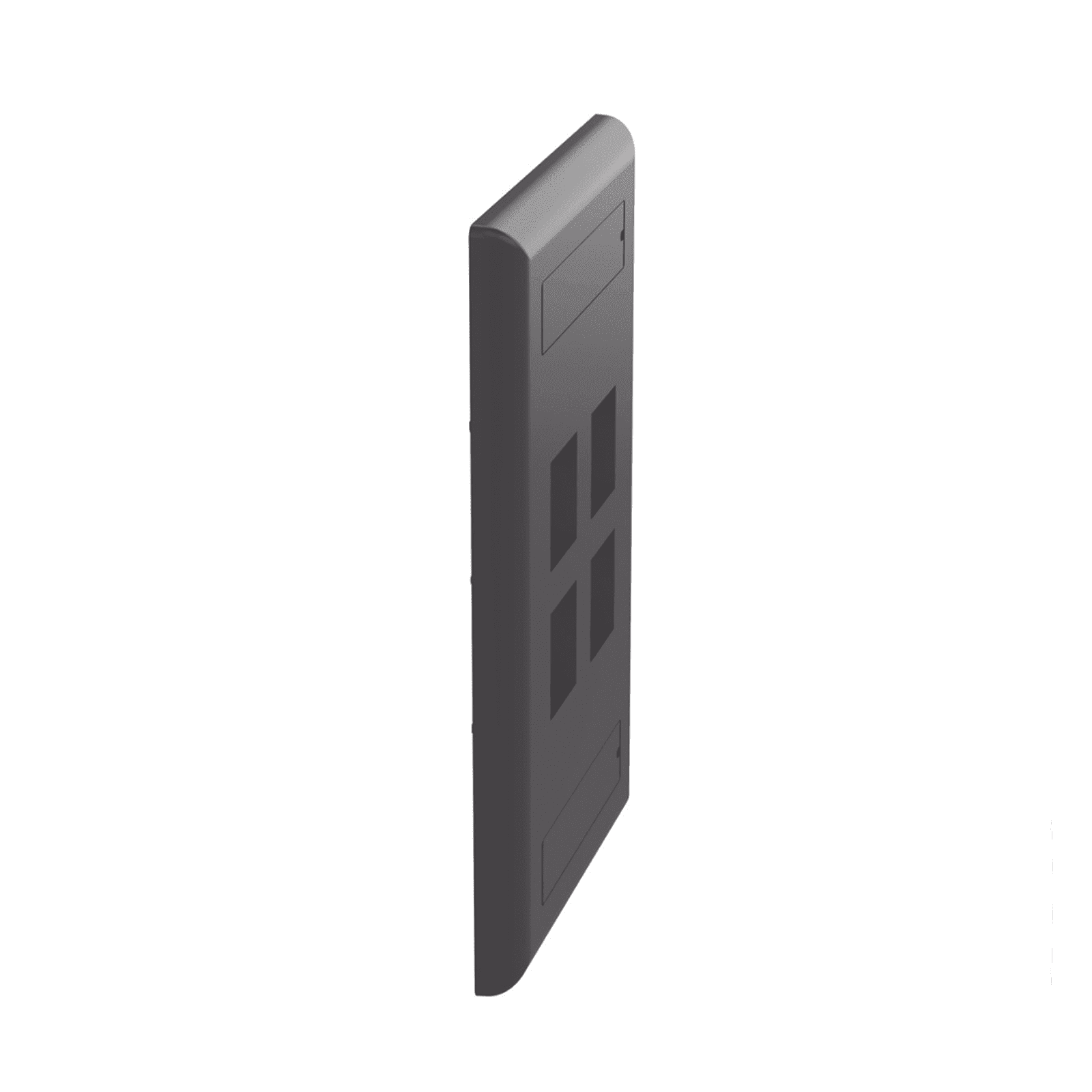 Placa de Pared Vertical, Salida Para 4 Puertos Keystone, Con Espacios Para Etiquetas, Color Negro NK4FBL - PANDUIT