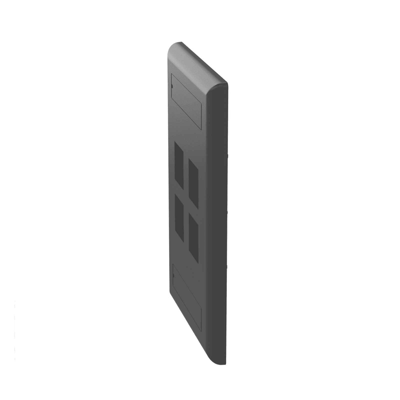 Placa de Pared Vertical, Salida Para 4 Puertos Keystone, Con Espacios Para Etiquetas, Color Negro NK4FBL - PANDUIT