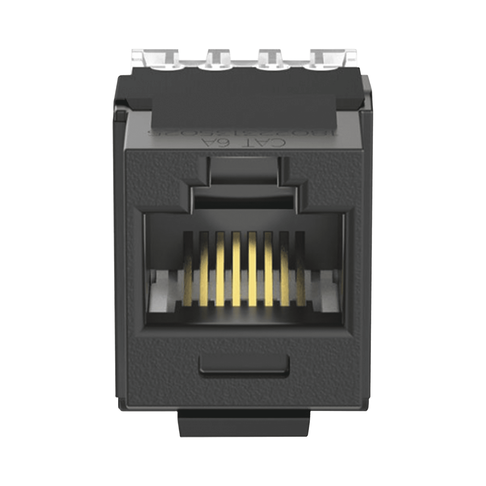 Conector Jack Estilo 110 (de Impacto), Tipo Keystone, Categoría 6A, de 8 posiciones y 8 cables, Color Negro NK6X88MBL - PANDUIT