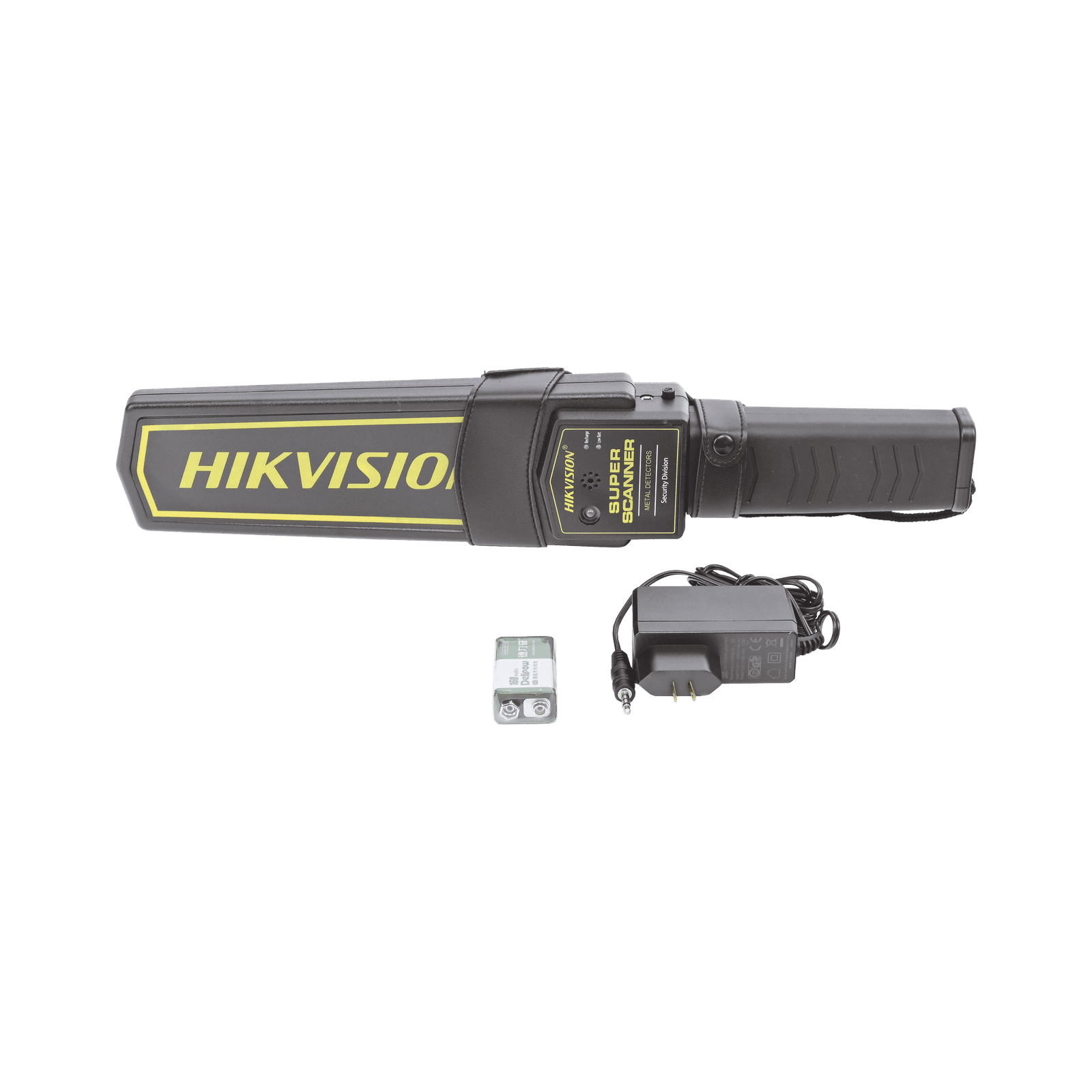 Detector de Metales Portátil / Ligero y Fácil de Utilizar / Alerta Visual, Audible y de Vibración / A Prueba de Caídas (1 Metro) / Incluye Funda para Cinturón y Batería NP-SH100 - HIKVISION