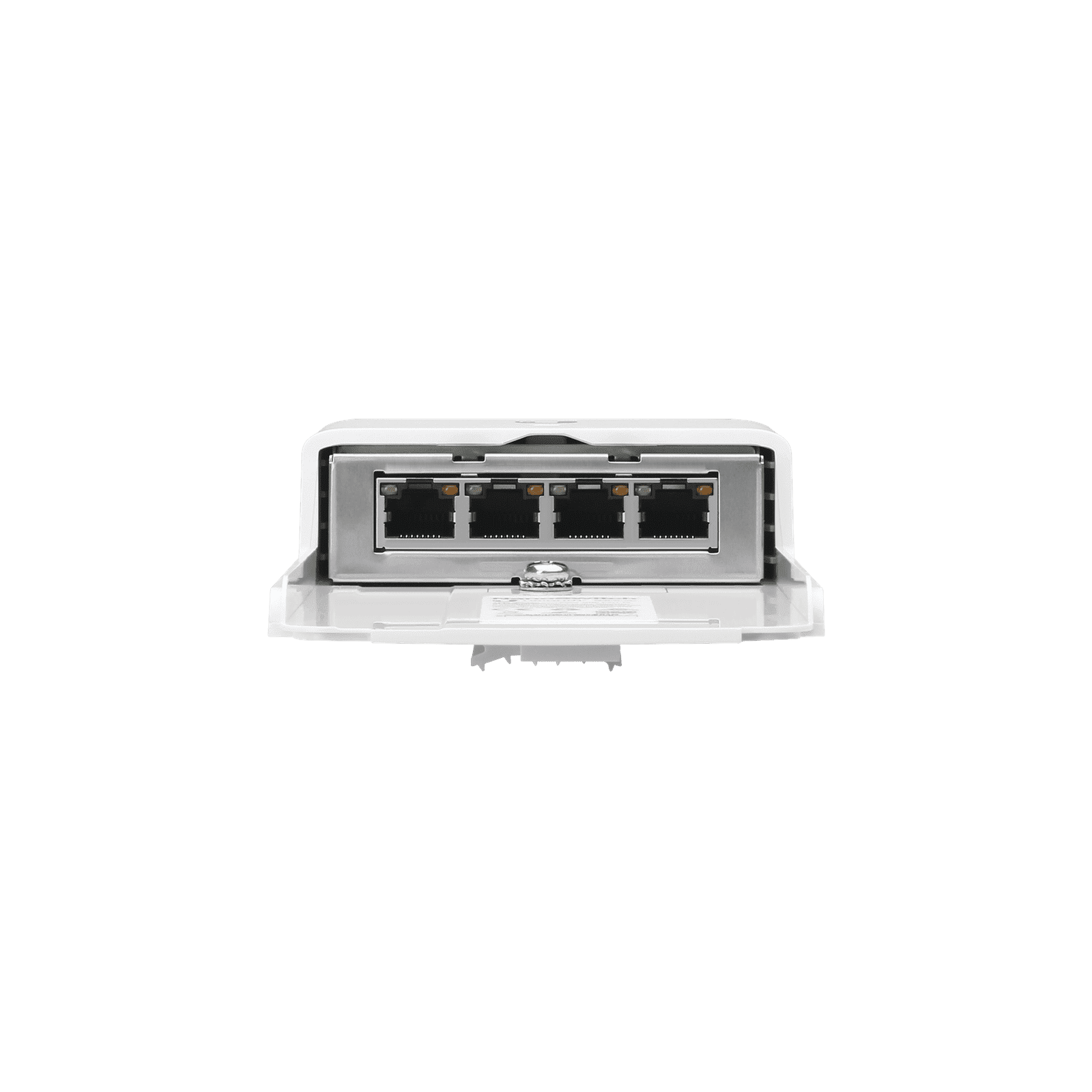 Switch PoE 24 V de Paso para Exterior con 4 Puertos Gigabit (1 PoE In, 3 PoE Out) NanoSwitch N-SW - UBIQUITI NETWORKS