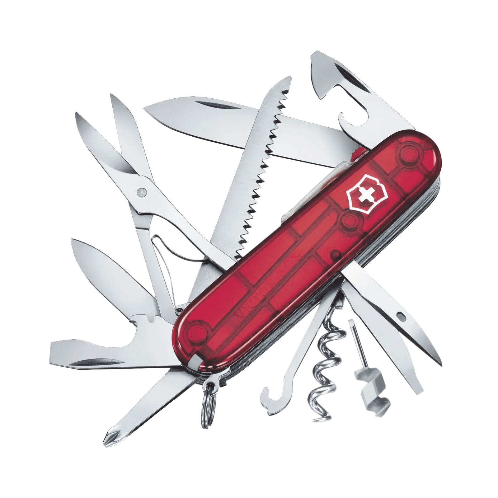 Navaja Victorinox de Bolsillo Mediana Huntsman Lite de 21 Funciones con Luz LED 17915T - VICTORINOX