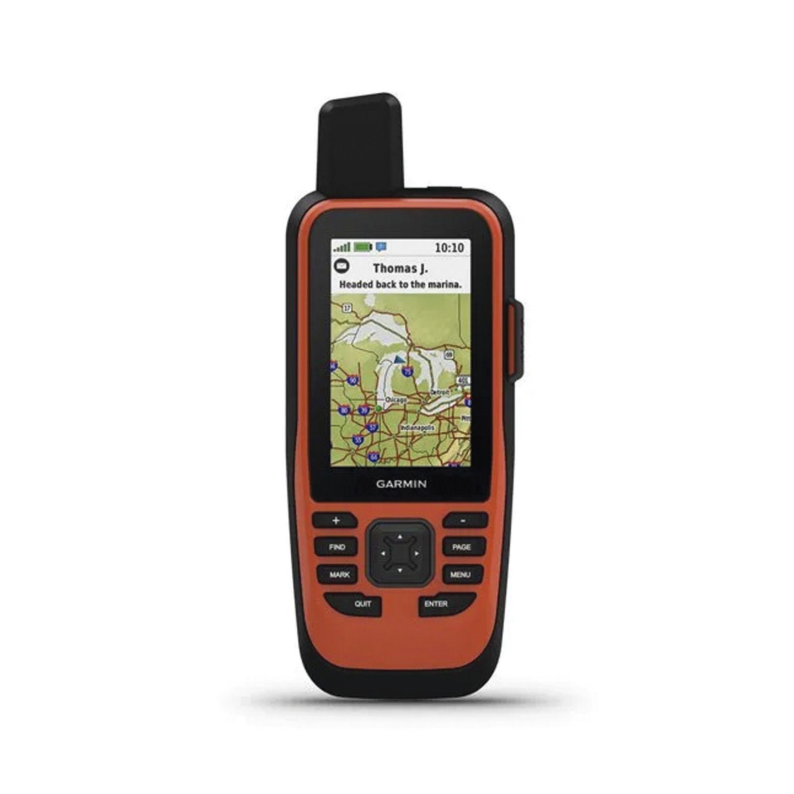 Navegador portátil marino GPSMAP 86i con conexión satelital InReach. incluye mapa base precargado y batería interna recargable. 10-02236-00 - GARMIN