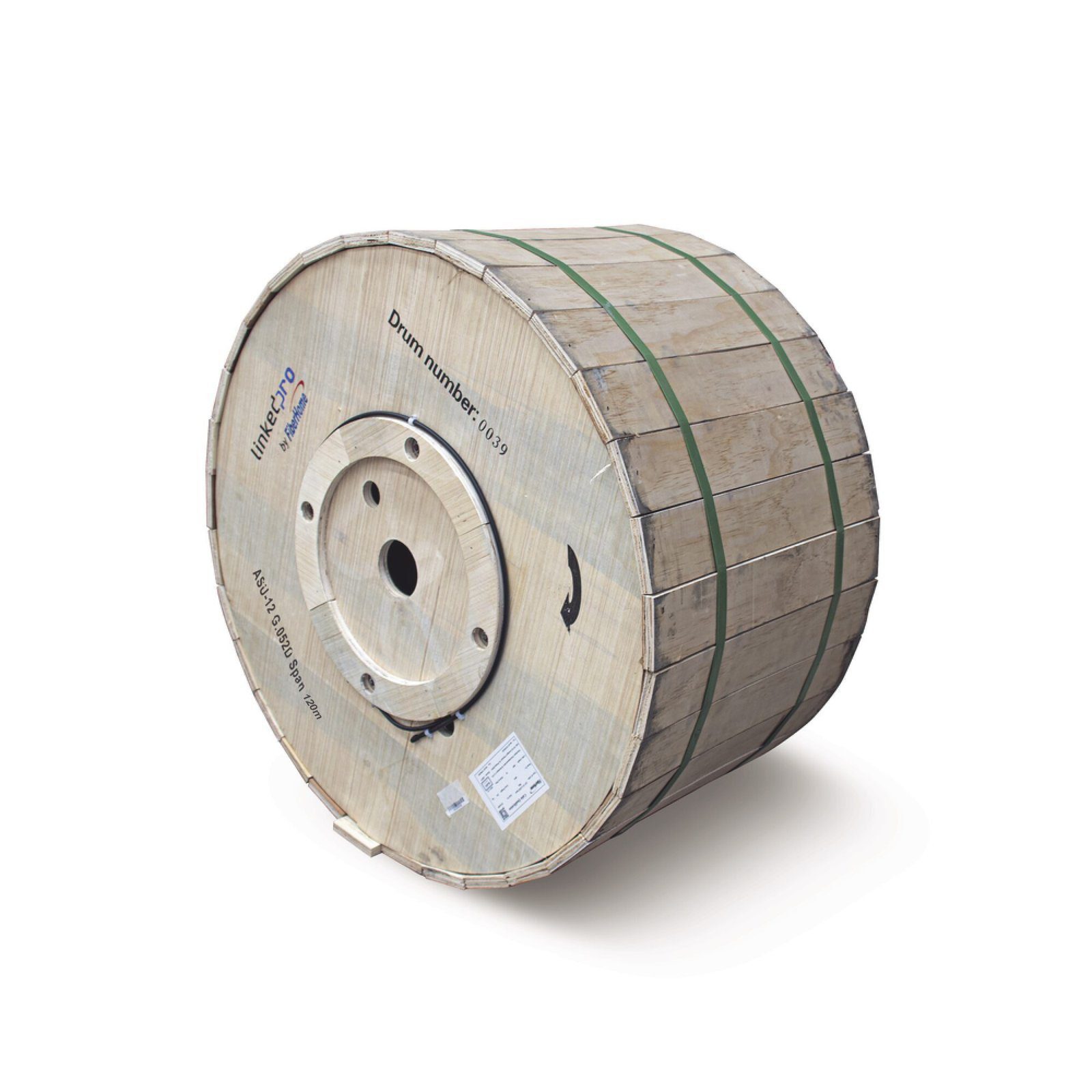 Carrete de 4 km de Fibra Óptica Aérea (ADSS) G.652D, Monomodo de 24 Hilos, Exterior, Span 100, Loose Tube OC-ADSS-24C-S100/4KM - LINKEDPRO BY FIBERHOME