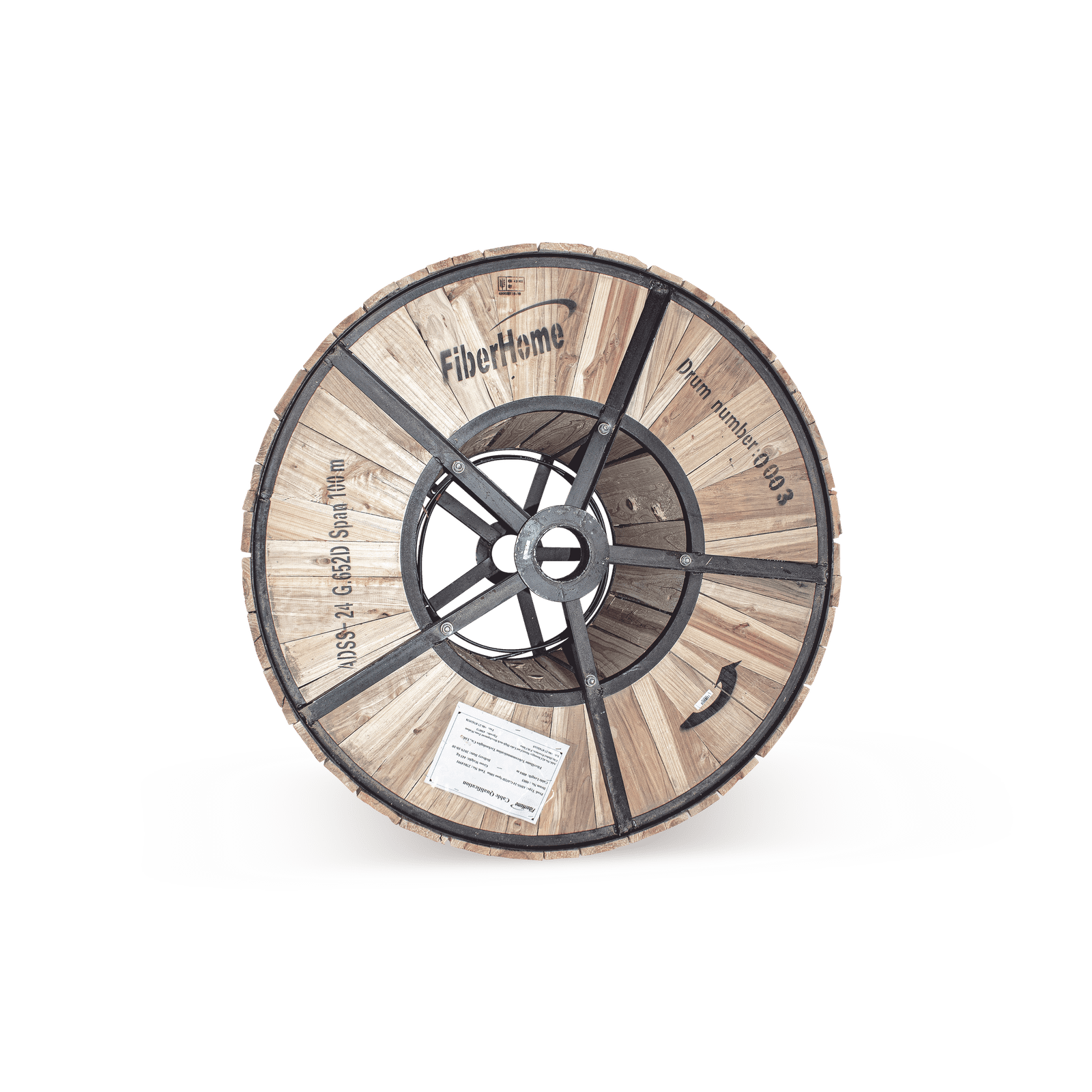 Carrete de 4 km de Fibra Óptica Aérea (ADSS) G.652D, Monomodo de 24 Hilos, Exterior, Span 100, Loose Tube OC-ADSS-24C-S100/4KM - LINKEDPRO BY FIBERHOME