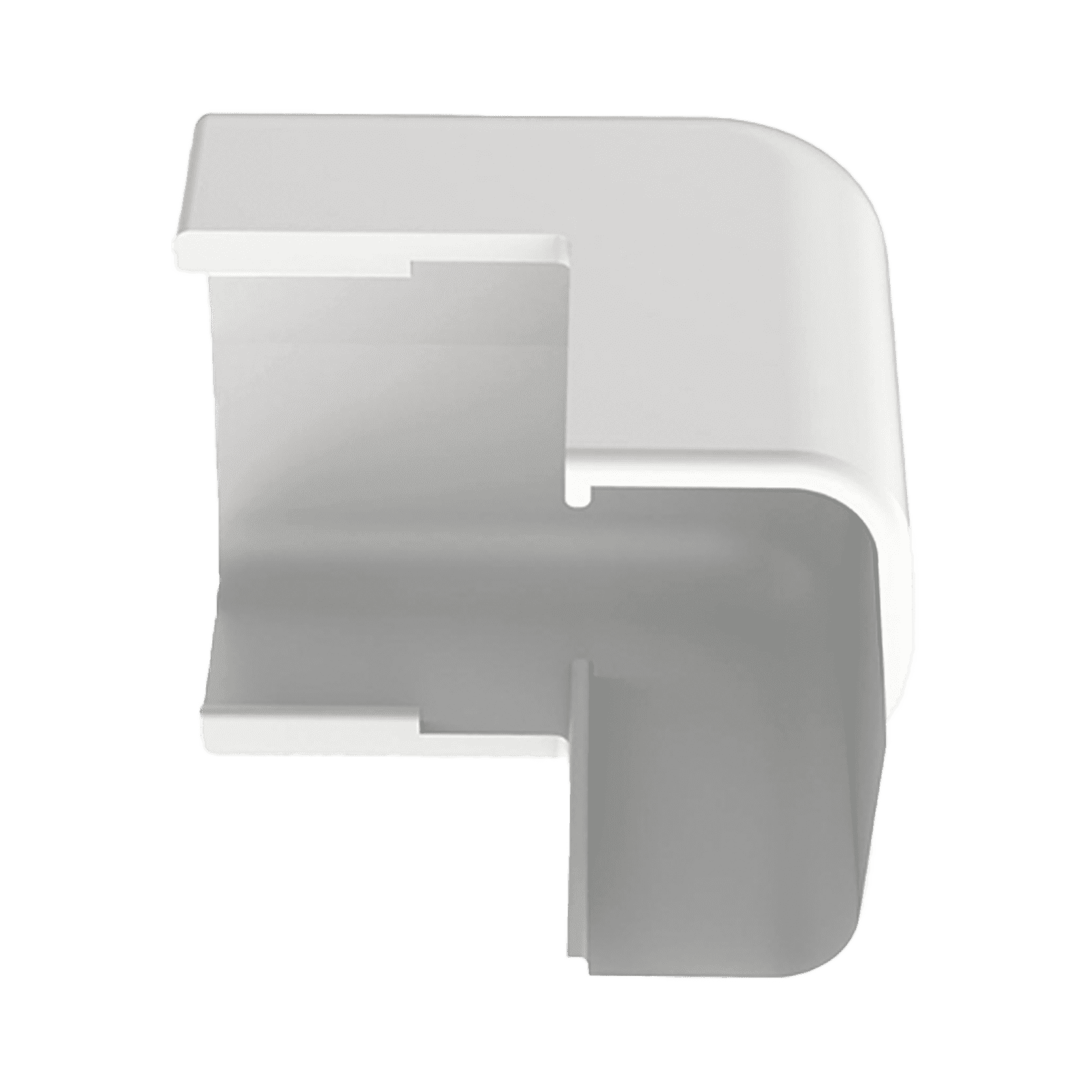 Conducto Portacables Superficial tipo Empalme Esquina Exterior Baja Tensión LD5, color Blanco de PVC Rígido de Cierre Rápido. OCF5WH-E - PANDUIT