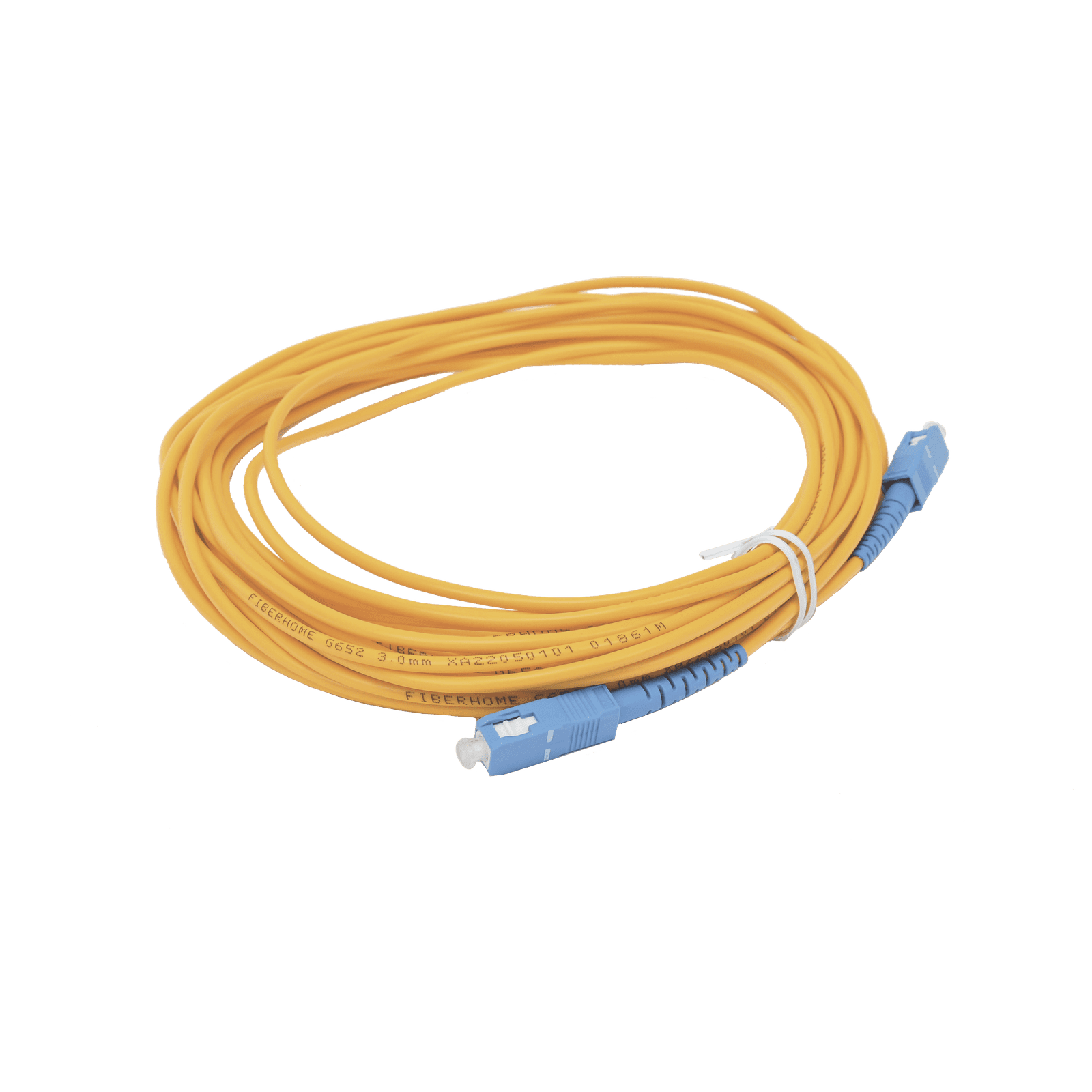 Jumper de Fibra Óptica Simplex, Monomodo, con Conectores SC/UPC-SC/UPC, de 10 Metros OFC-SC/PC-SC/PC-S-30-10 - FIBERHOME