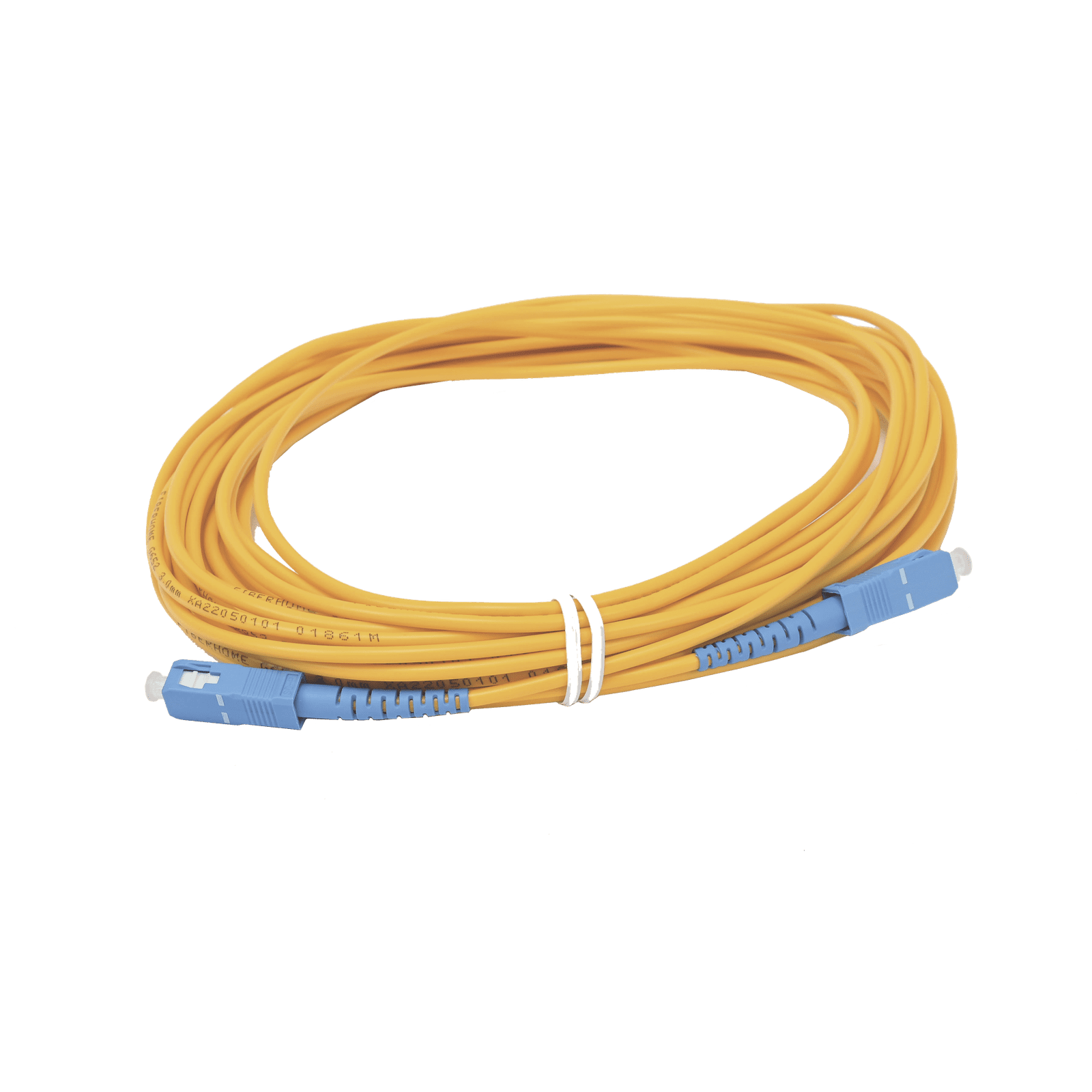 Jumper de Fibra Óptica Simplex, Monomodo, con Conectores SC/UPC-SC/UPC, de 10 Metros OFC-SC/PC-SC/PC-S-30-10 - FIBERHOME