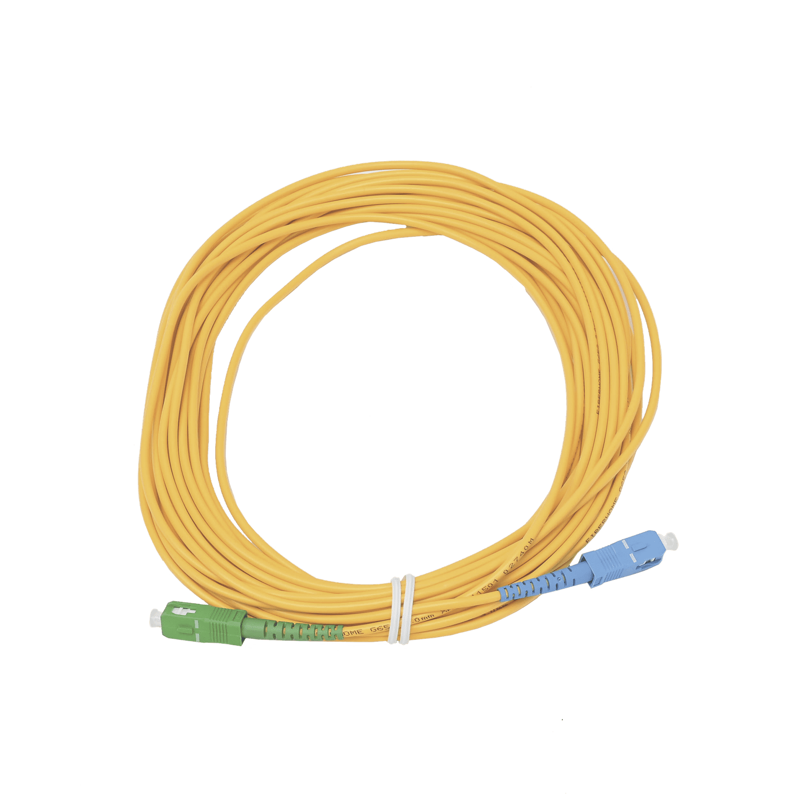 Jumper de Fibra Óptica Simplex, Monomodo, con Conectores SC/UPC-SC/APC, de 10 Metros OFC-SC/UPC-SC/APC-S-30-10 - FIBERHOME