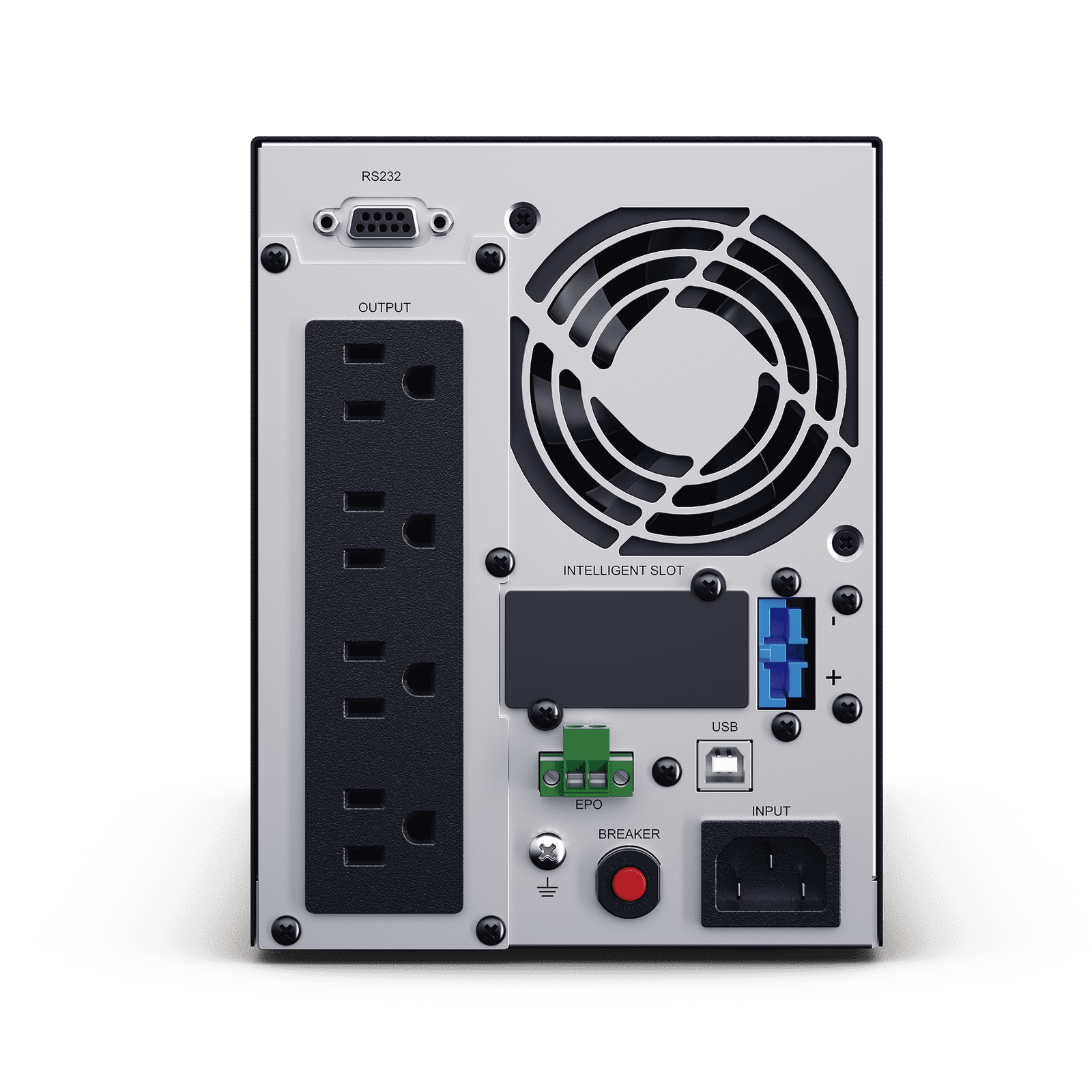 UPS de 1000 VA/900 W, Online Doble Conversión, Entrada 120 Vca NEMA 5-15P, Onda Senoidal Pura, Tipo Torre, Con 4 Tomas NEMA 5-15R OLS1000A - CyberPower