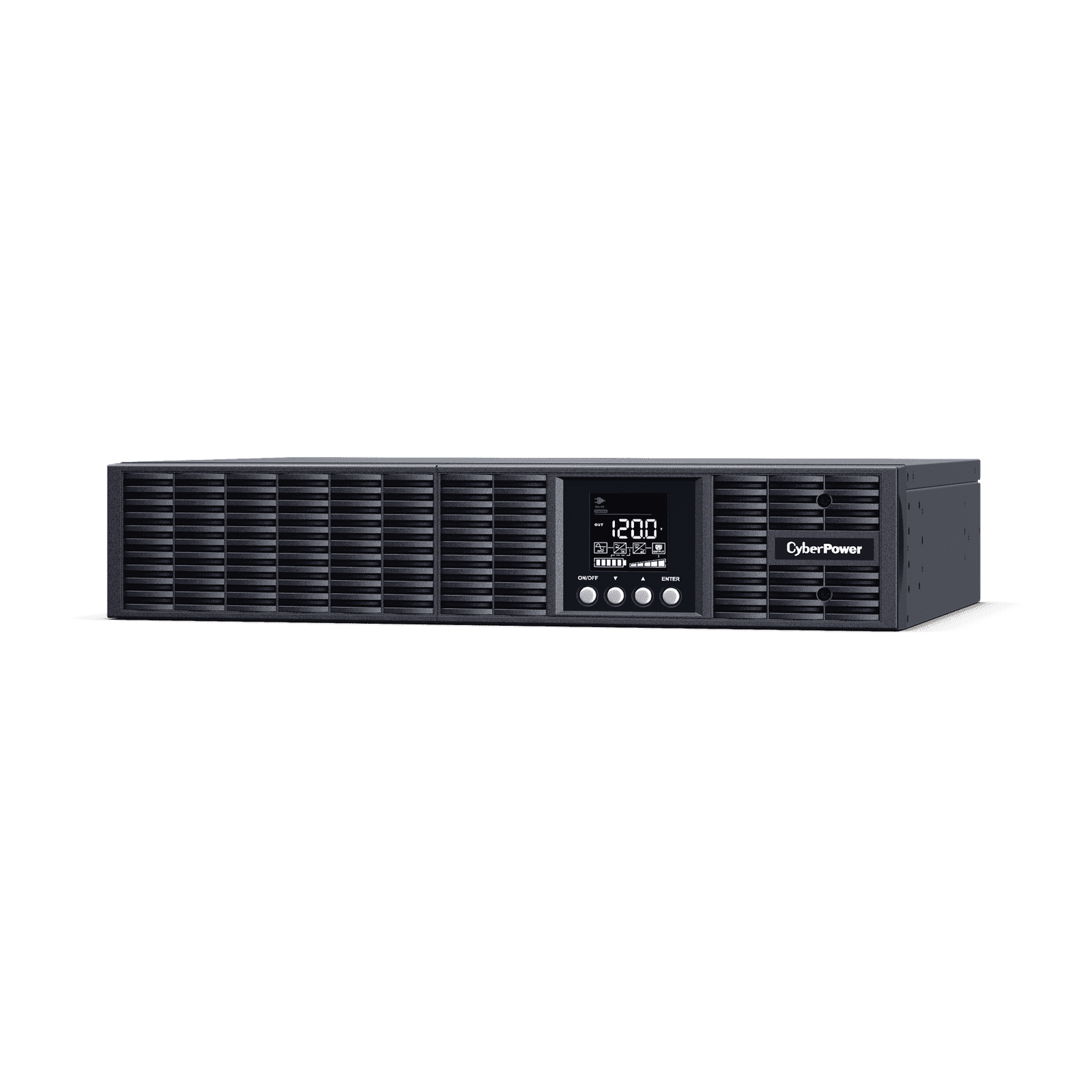 UPS Smart App Online S de 1000 VA/900 W, Online Doble Conversión, Entrada 120 Vca NEMA 5-15P, Onda Senoidal Pura, Rack o Torre de 2 UR, Con 8 Tomas NEMA 5-15R OLS1000RT2UA - CyberPower