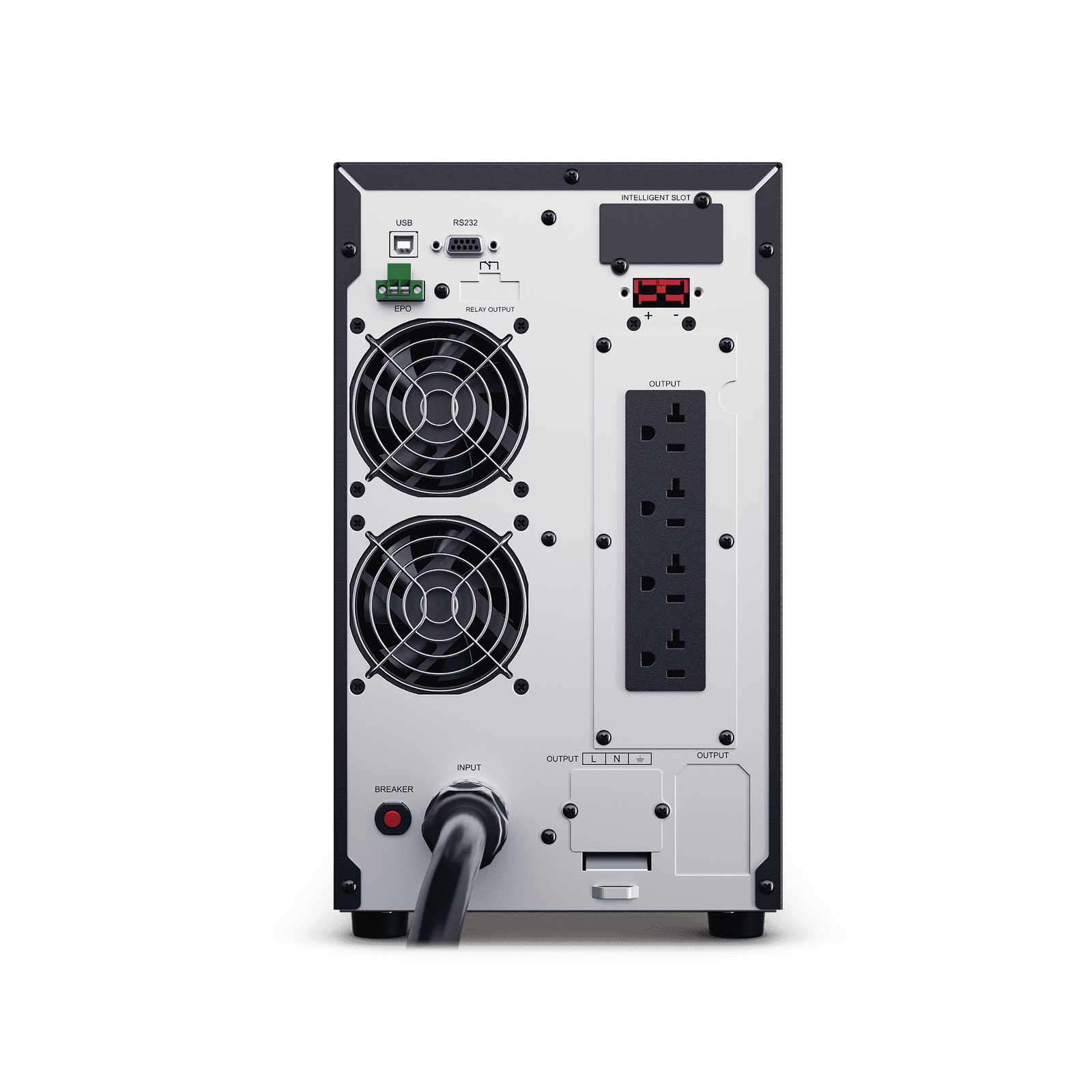 UPS de 3000 VA/2700 W, Online Doble Conversión, Entrada 120 Vca NEMA L5-30P, Onda Senoidal Pura, Tipo Torre, Con 4 Tomas NEMA 5-20R y 1 Block Hardwired OLS3000A - CyberPower