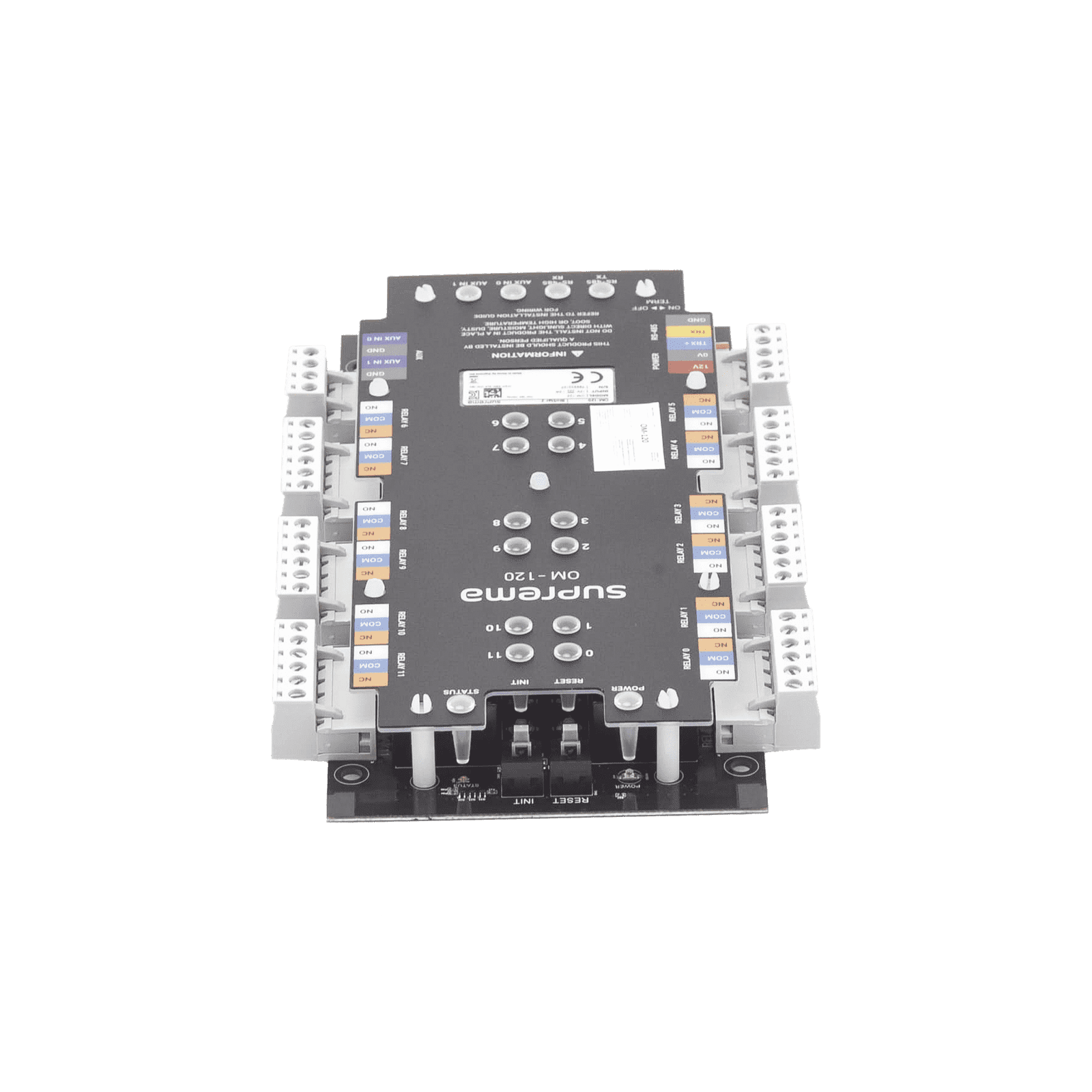 Módulo de Control / 12 Relevadores de Salida con Función para Control de Elevadores OM120 - SUPREMA