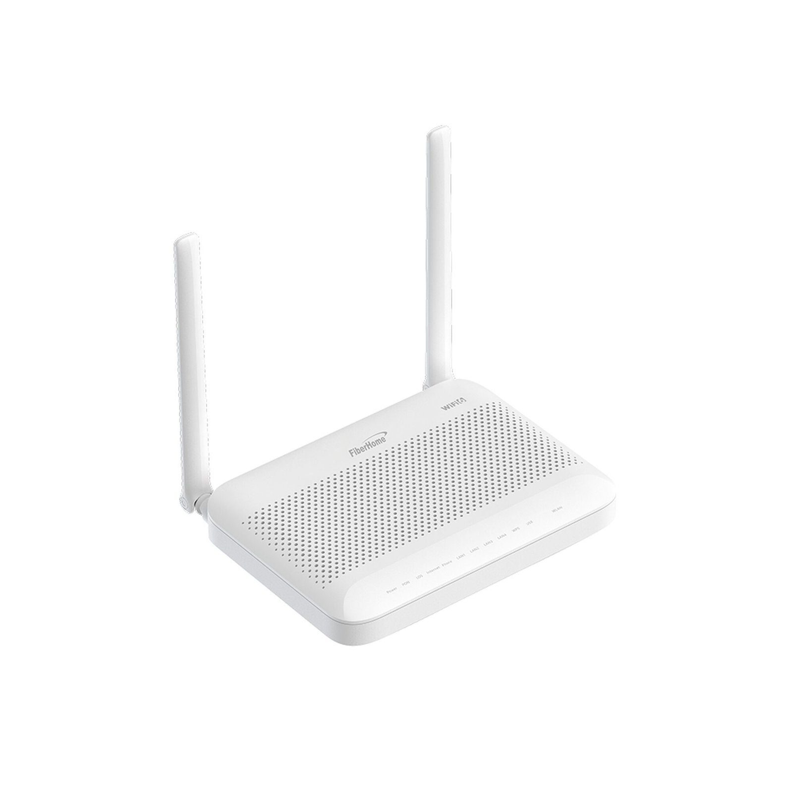 ONU GPON WiFi 6, 2.4/5 GHz, 4 puertos Gigabit + 1 POTS + 2 USB, conector SC/UPC HG6145F3 - FIBERHOME