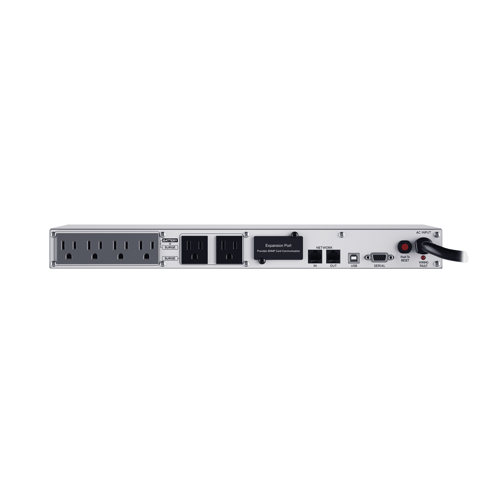 UPS de 500 VA/300 W, Topología Línea Interactiva, Entrada 120 Vca NEMA 5-15P, Tipo Rack 1 UR, Con 6 Tomas NEMA 5-15R OR500LCDRM1UA - CyberPower