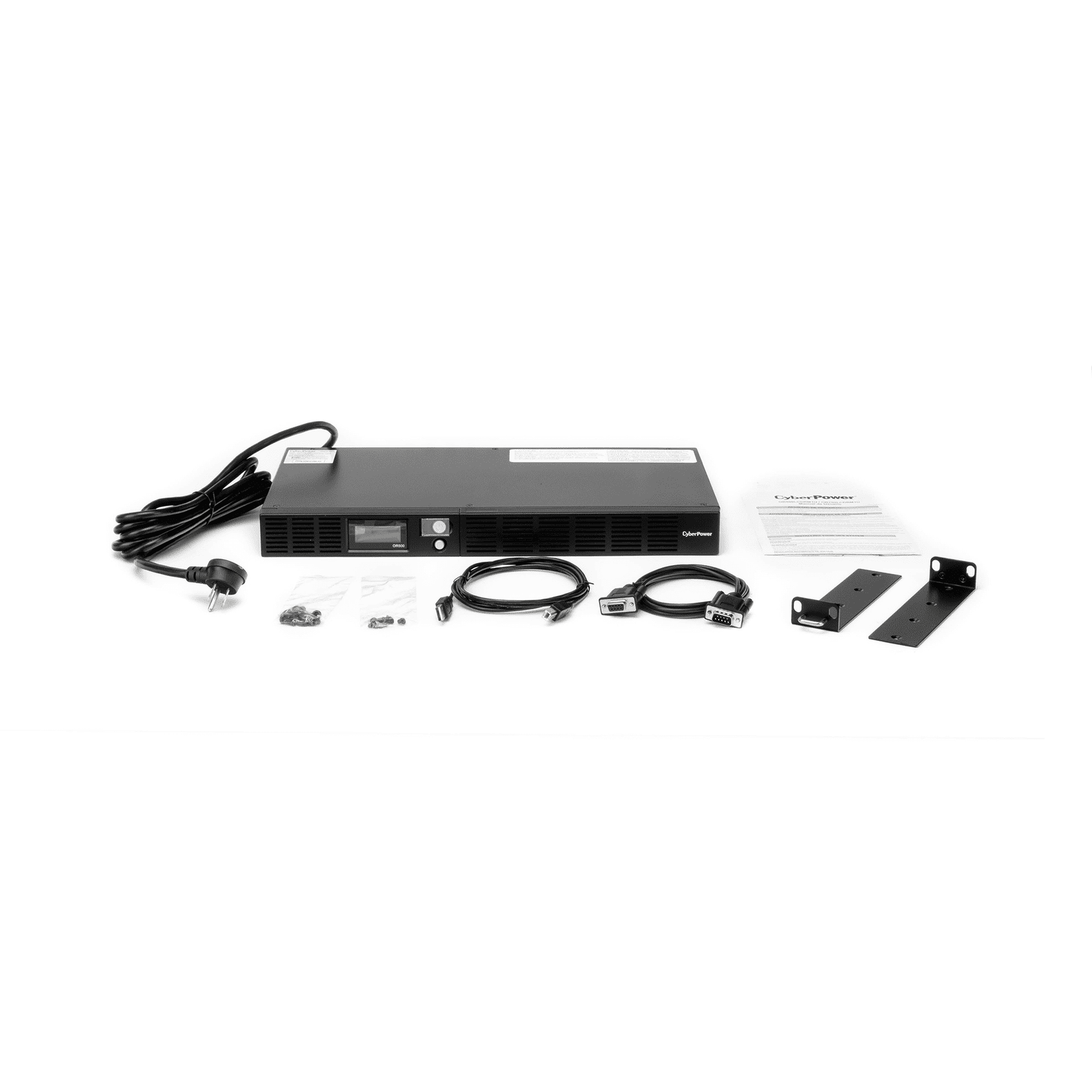 UPS de 500 VA/300 W, Topología Línea Interactiva, Entrada 120 Vca NEMA 5-15P, Tipo Rack 1 UR, Con 6 Tomas NEMA 5-15R OR500LCDRM1UA - CyberPower