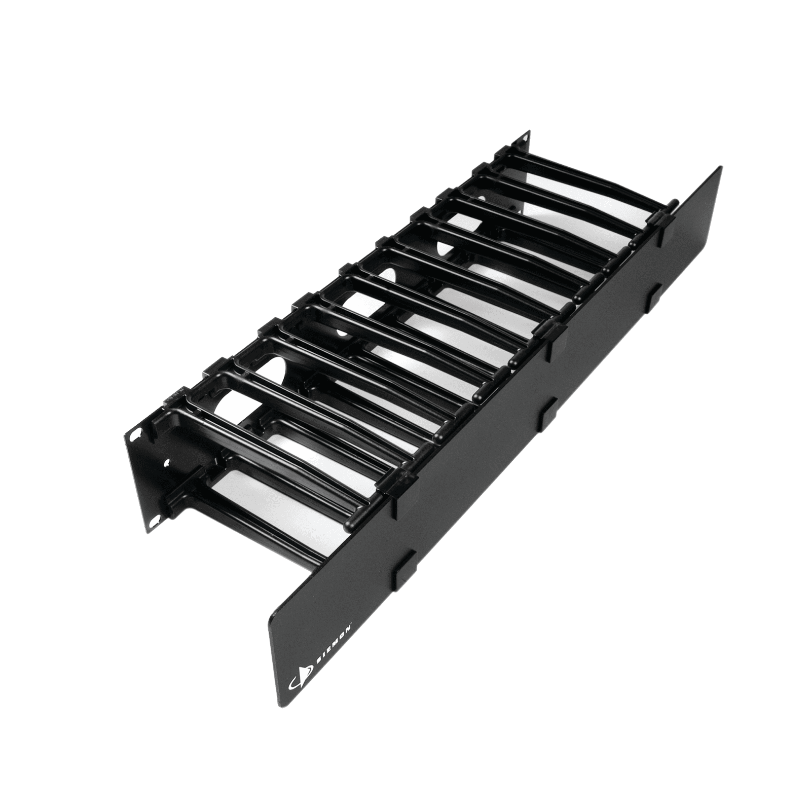Organizador de Cable Horizontal RouteIT, Sencillo, Para Rack de 19in, 6in de profundidad, 2UR HCM-6-2U - SIEMON