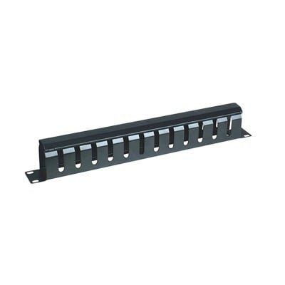 Organizador de Cables Horizontal de 1U para Rack de 19″ con Cubierta Metálica LPCM-04 - LINKEDPRO BY EPCOM