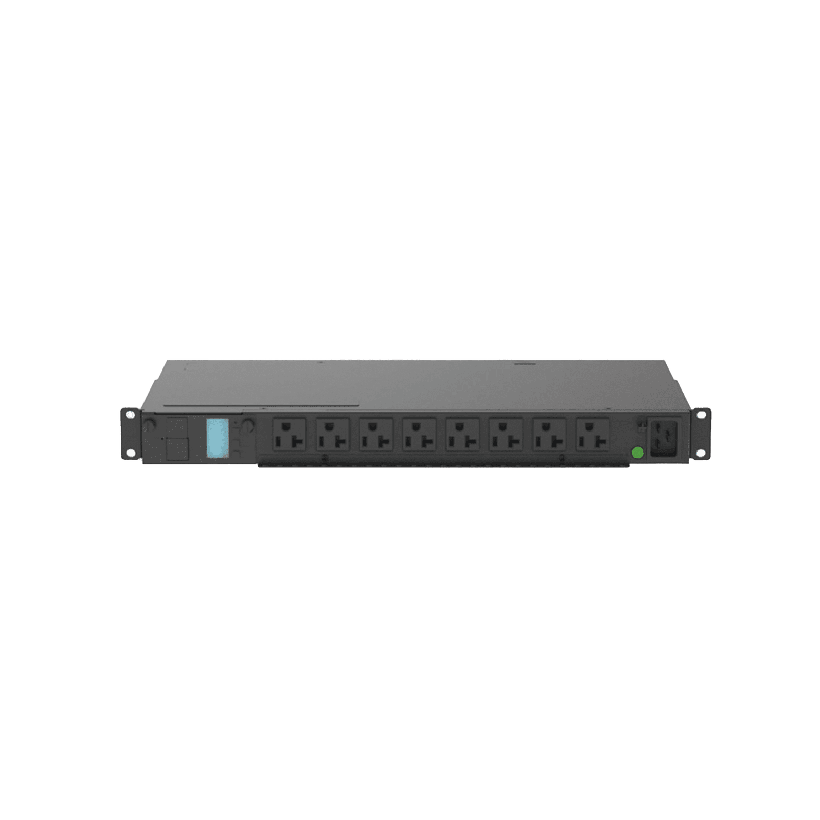 PDU Monitoreable (MI) para Distribución de Energía, Enchufe de Entrada NEMA 5-15P, Con 8 Salidas 5-20R, Horizontal 19in, 120 Vca, 15 Amp, 1UR P08D09M - PANDUIT