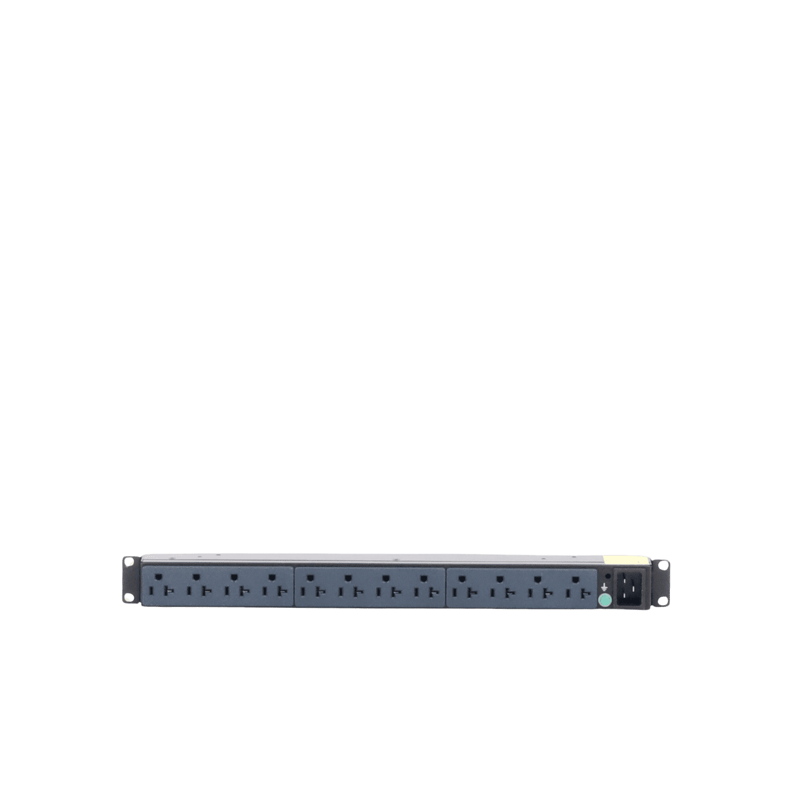 PDU Básico para Distribución de Energía, Enchufe de Entrada NEMA 5-20P, Con 12 Contactos NEMA 5-20R, Instalación Horizontal de 19in, 1UR, 20 Amp, 120 Vca P12B19M - PANDUIT