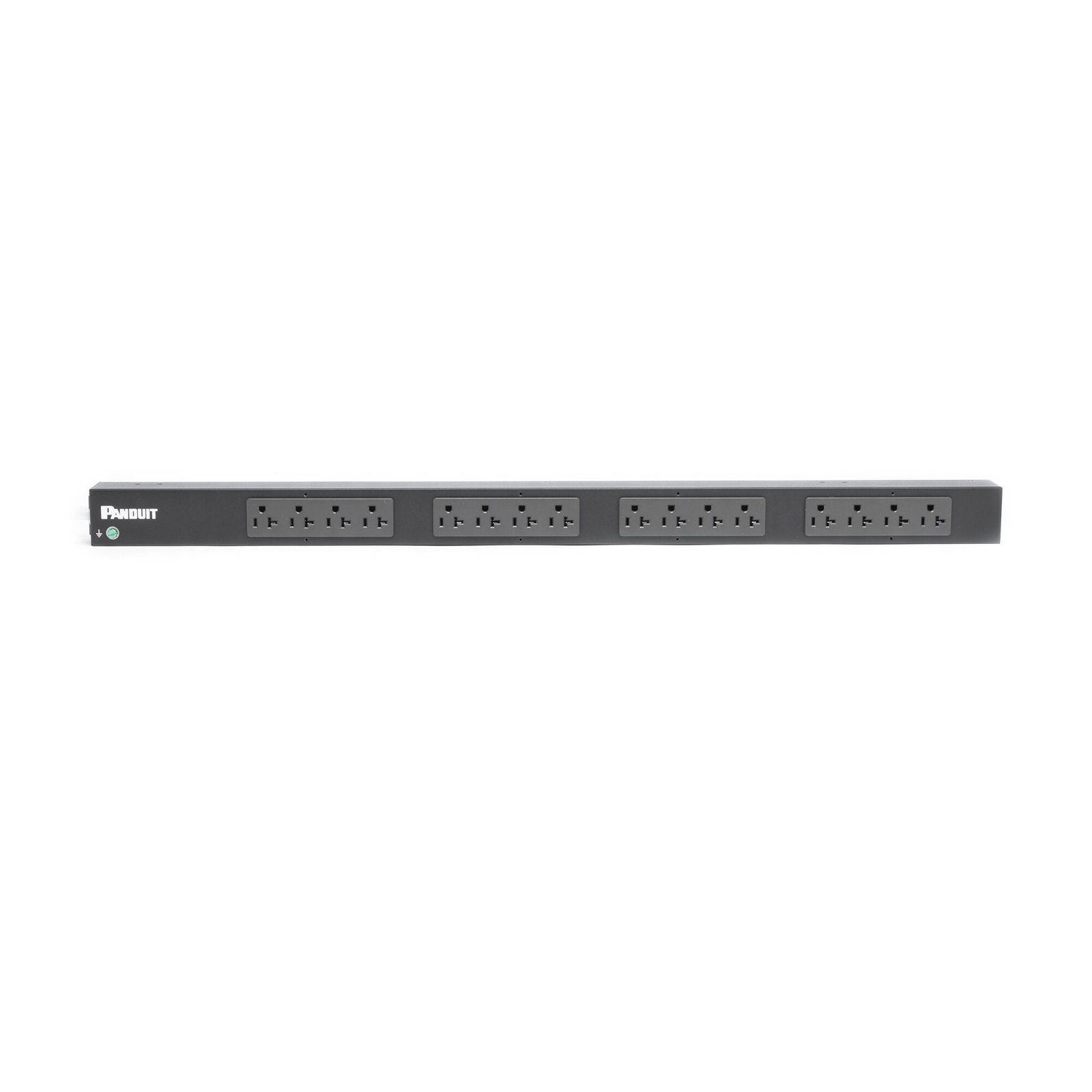 PDU Básico para Distribución de Energía, Enchufe de Entrada NEMA 5-20P, Con 16 Contactos NEMA 5-20R, de Instalación Vertical, 20 Amp, 120 Vca P16B07M - PANDUIT
