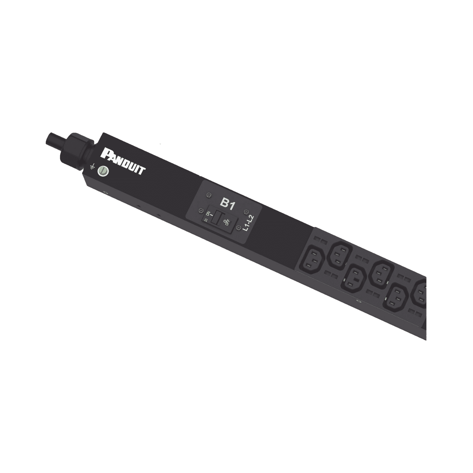 PDU Básico para Distribución de Energía, Enchufe de Entrada NEMA L6-30P, Con 20 Salidas C13 y 4 C19, de Instalación Vertical, 208 Vca, 30 Amp P24B15M - PANDUIT
