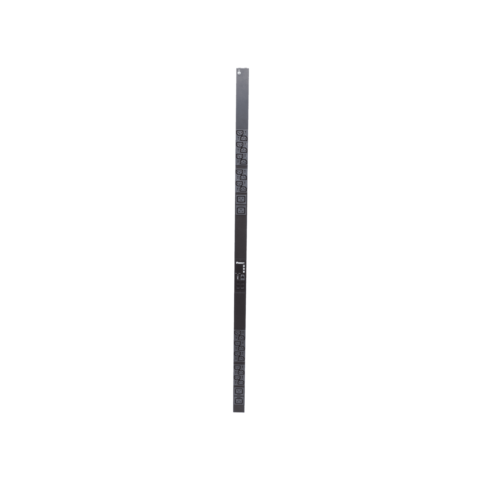 PDU Monitoreable (MI) para Distribución de Energía, Enchufe de Entrada NEMA L6-20P, Con 20 Salidas C13 y 4 C19, de Instalación Vertical, 120 o 220 Vca, 20 Amp P24D24M - PANDUIT