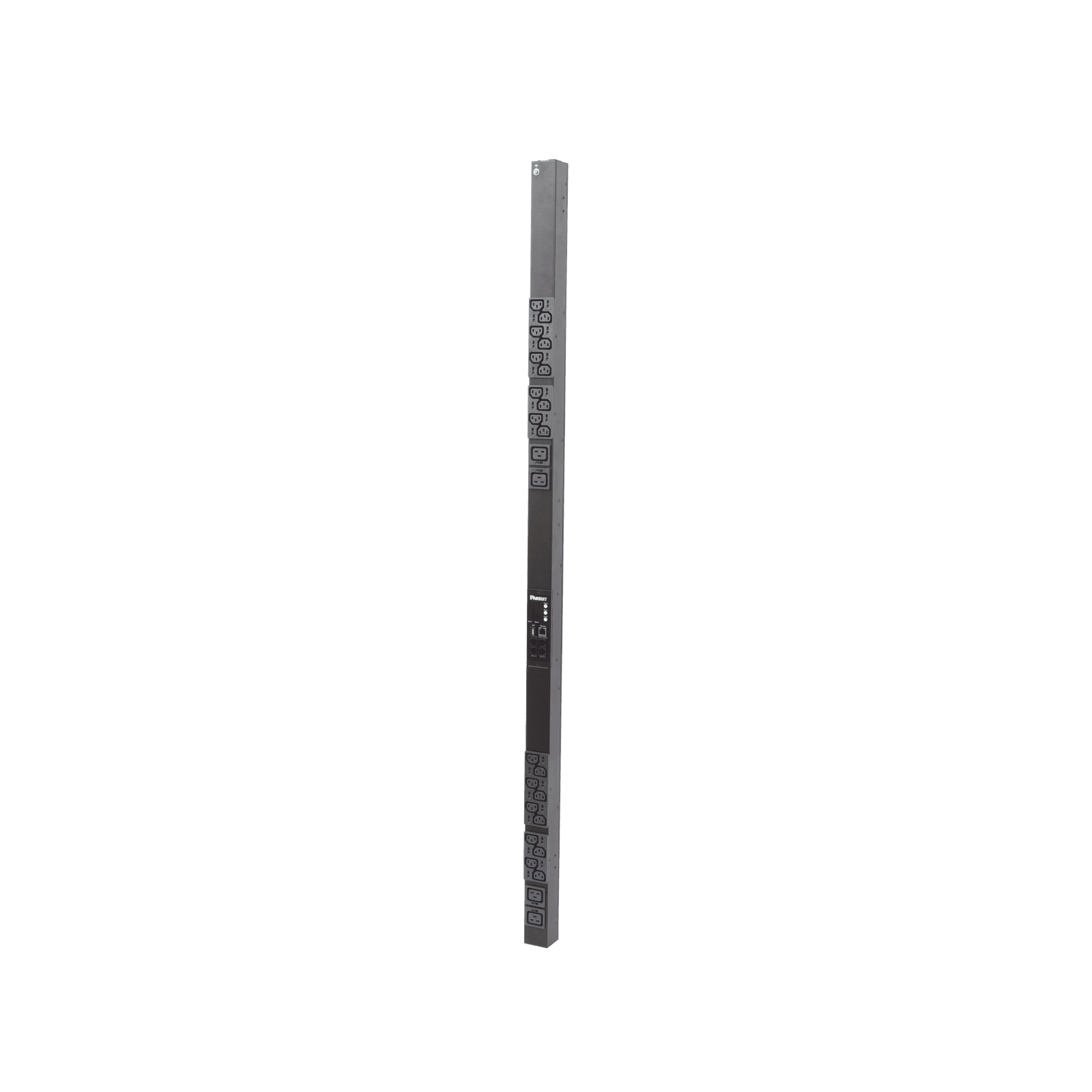 PDU Monitoreable (MI) para Distribución de Energía, Enchufe de Entrada NEMA L6-20P, Con 20 Salidas C13 y 4 C19, de Instalación Vertical, 120 o 220 Vca, 20 Amp P24D24M - PANDUIT