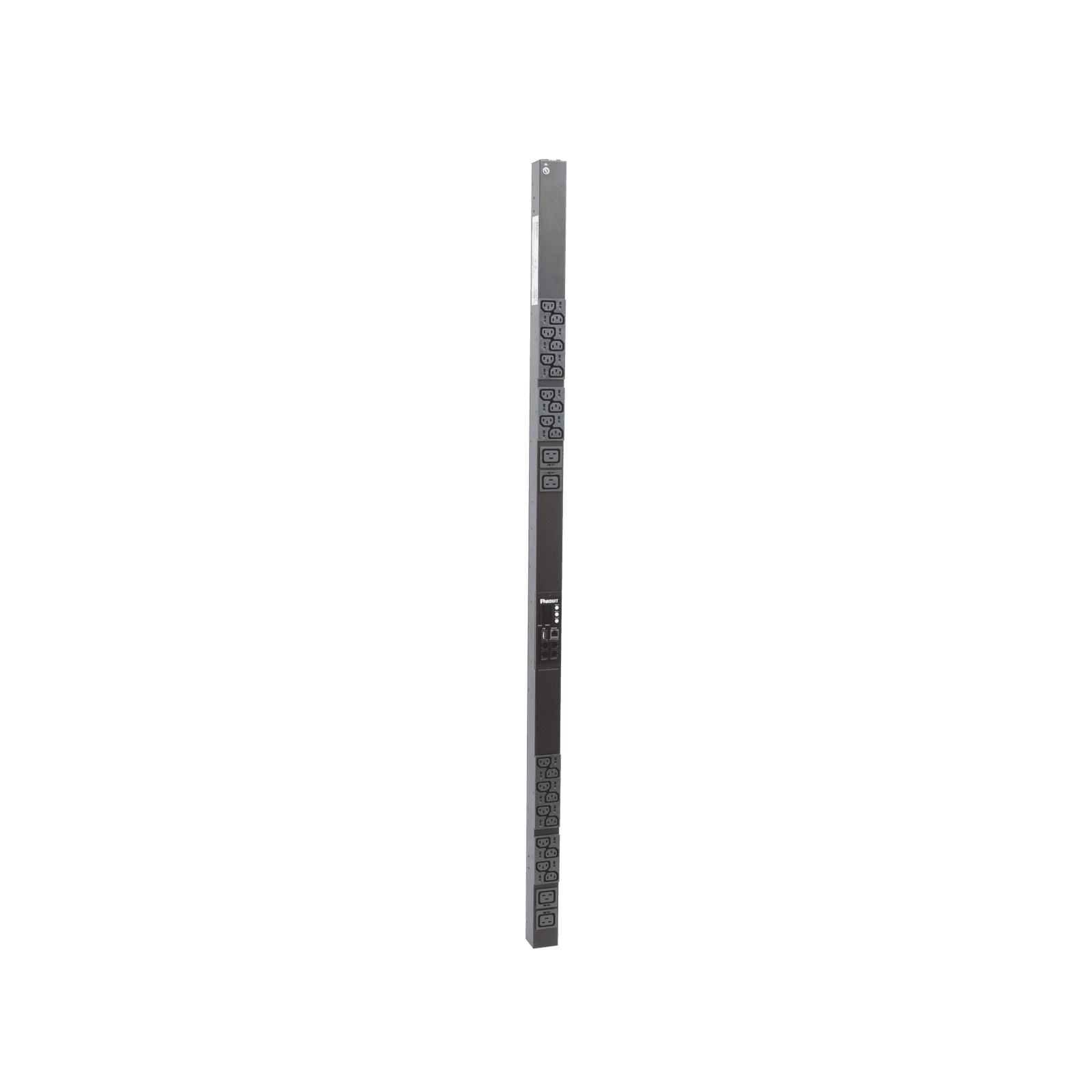 PDU Monitoreable (MI) para Distribución de Energía, Enchufe de Entrada NEMA L6-20P, Con 20 Salidas C13 y 4 C19, de Instalación Vertical, 120 o 220 Vca, 20 Amp P24D24M - PANDUIT