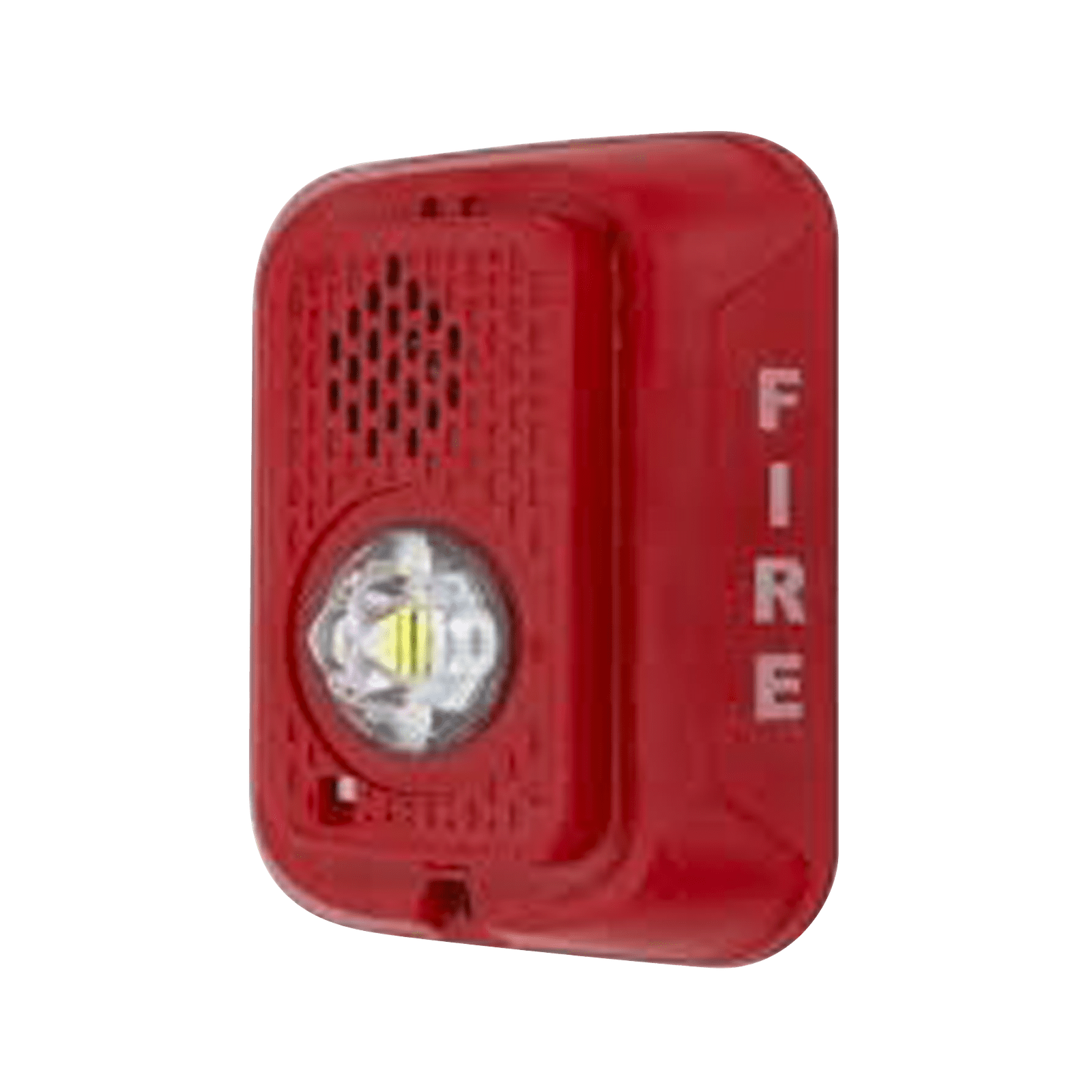 Sirena con Lámpara LED Estroboscópica / a 2 Hilos / Montaje en Pared / 12 o 24 Vcd / Configuración Estroboscópica Seleccionable / Texto en Inglés / Color Rojo P2RLED - SYSTEM SENSOR