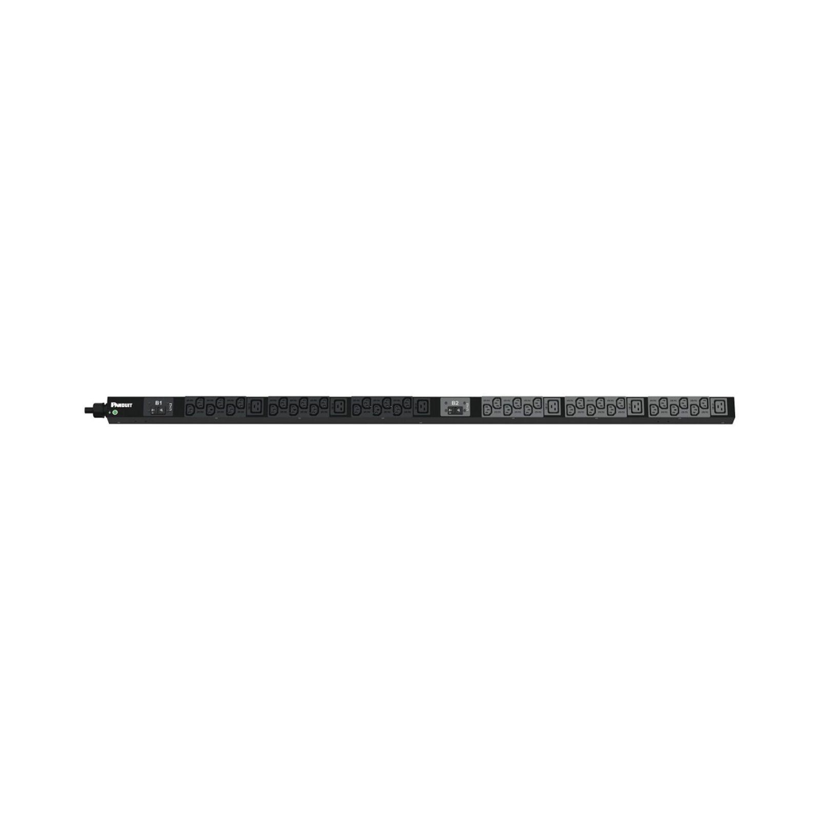 PDU Básico para Distribución de Energía, Enchufe de Entrada NEMA L6-30P, Con 36 Contactos C13 y 6 C19, de Instalación Vertical, 30 Amp, 208 Vca P42B17M - PANDUIT