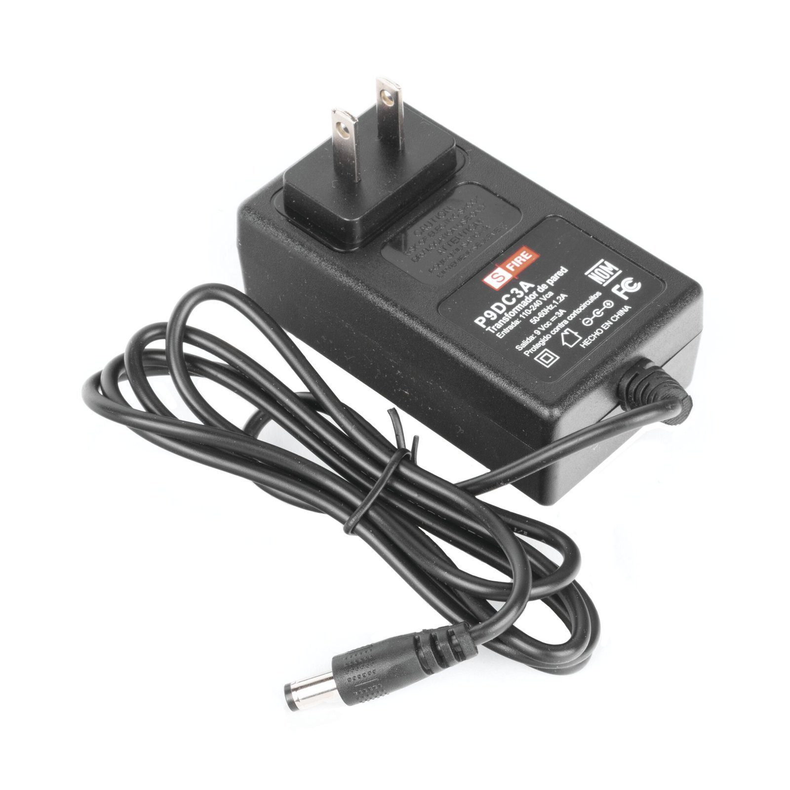 9 Vcc / 3 A / Adaptador de voltaje / Voltaje de Entrada de 100-240 Vca / Para Usos Múltiples / Video Vigilancia, Acceso, Asistencia, Alarmas, Etc. P9DC3A - SFIRE
