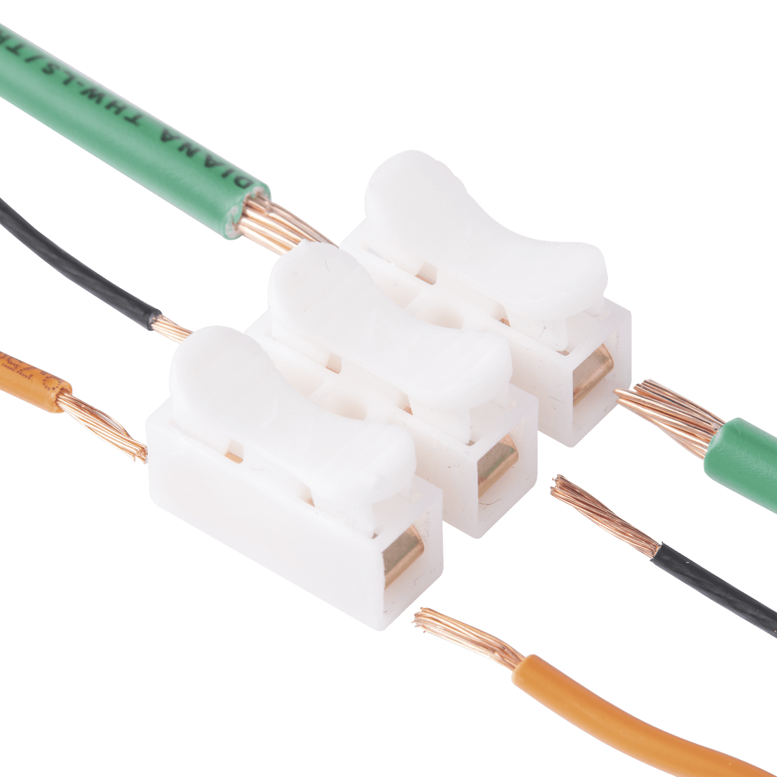 Conector tipo PUSH de 3 Contactos / Para una Conexión Rápida / Puentes de Cables PCON3 - EPCOM POWERLINE