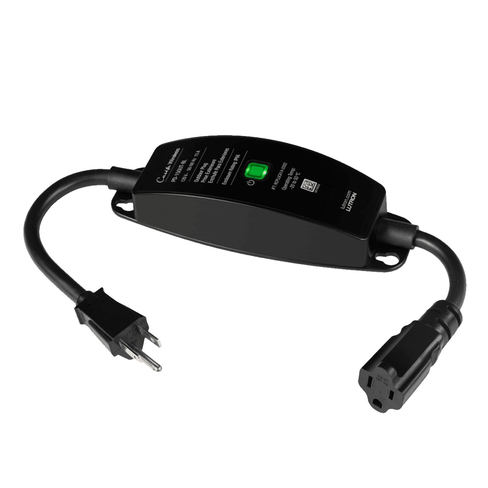 (Caseta Wireless) PlugIn Interruptor On/Off para uso en exterior intemperie IP66, inalámbrico. 15A /120V PD15OUTBL - LUTRON CASETA WIRELESS