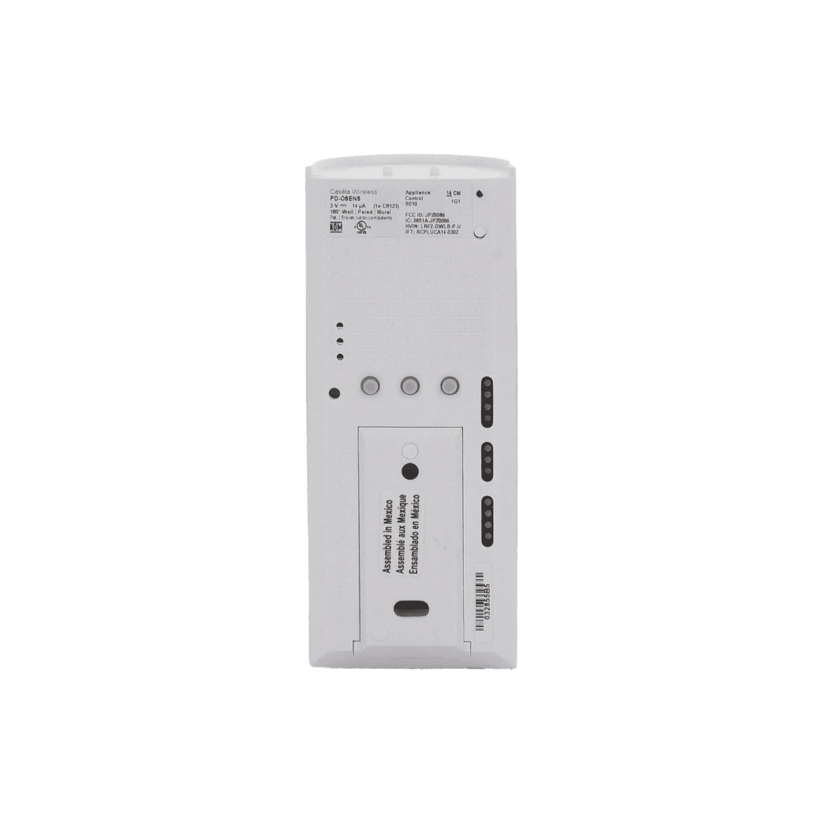 (Caseta Wireless) Sensor de movimiento vacancia/ocupantica 180° PDOSENSWH - LUTRON CASETA WIRELESS