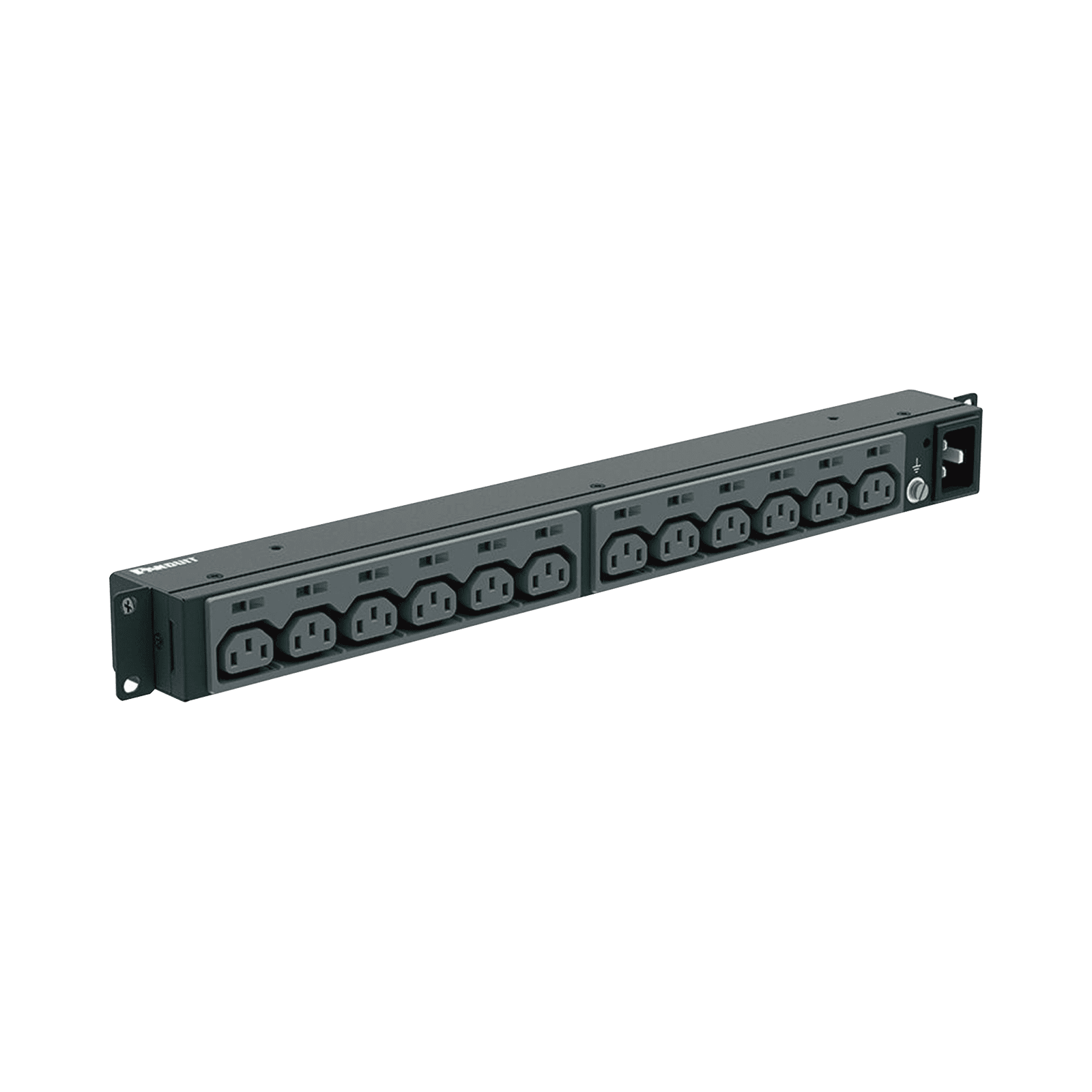 PDU Básico para Distribución de Energía, Enchufe de Entrada NEMA L6-20P, Con 13 Contactos C13, Instalación Horizontal de 19in, 1UR, 20 Amp, 120 o 220 Vca P12B46M - PANDUIT