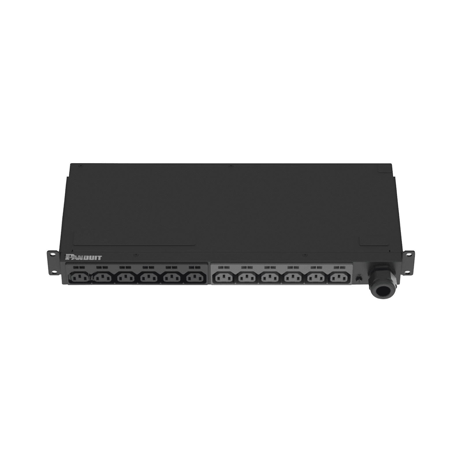 PDU Básico para Distribución de Energía, Enchufe de Entrada NEMA L6-30P, Con 12 Contactos C13, Instalación Horizontal de 19in, 1UR, 30 Amp, 208 Vca P12B47M - PANDUIT