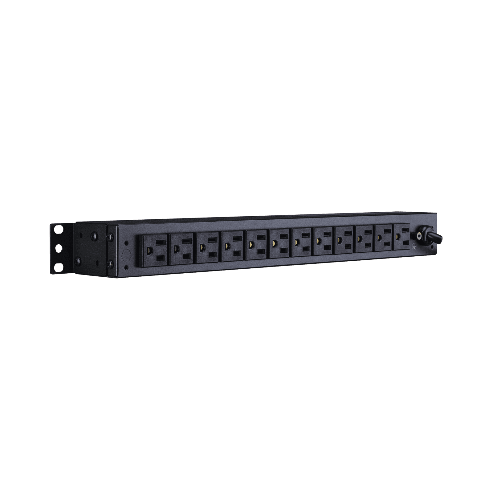 PDU Básico Para Distribución de Energía, Con 12 Tomas NEMA 5-15R Traseras, 1UR, 15 Amp, 120 Vca PDU15B12R - CyberPower
