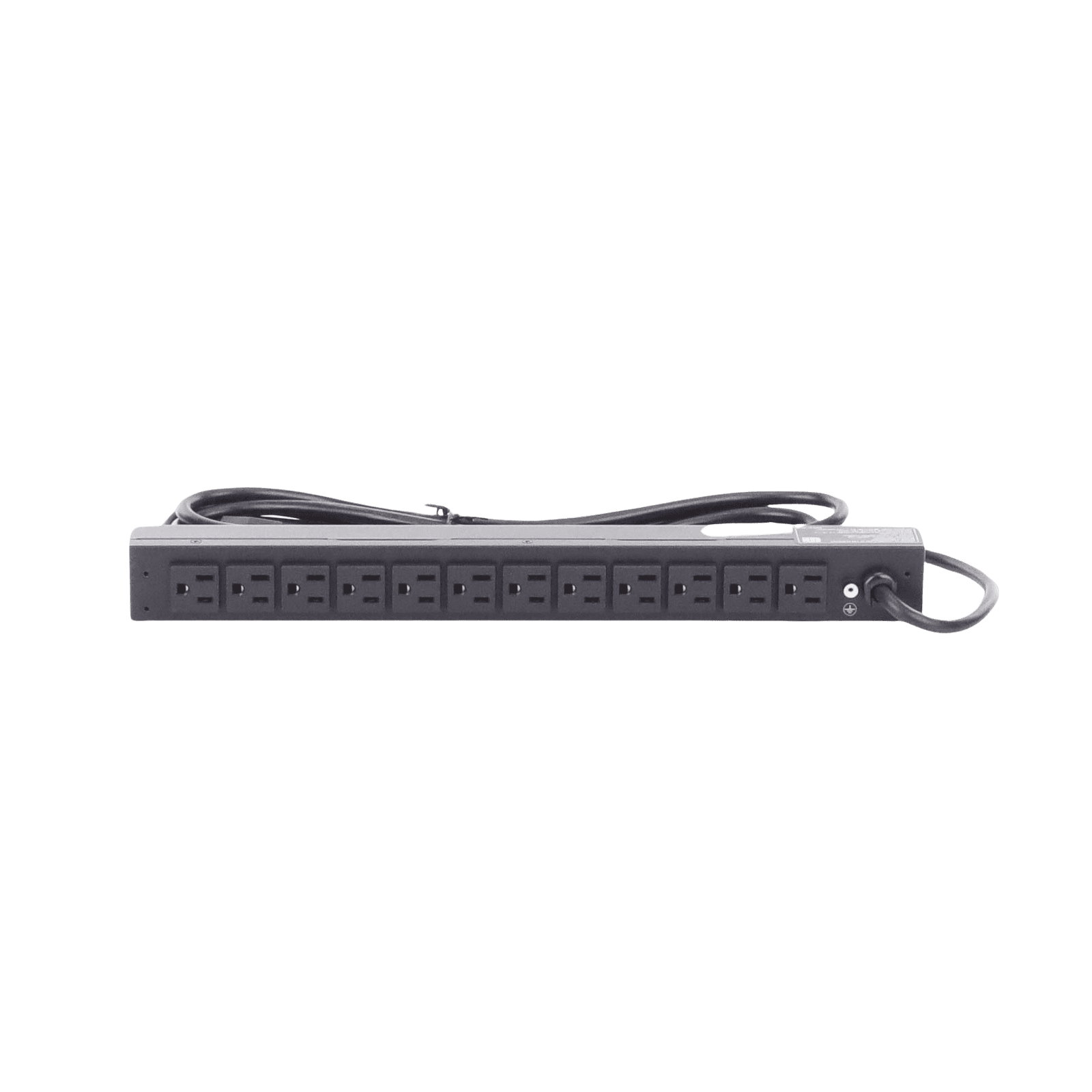 PDU Básico Para Distribución de Energía, Con 12 Tomas NEMA 5-15R Traseras, 1UR, 15 Amp, 120 Vca PDU15B12R - CyberPower